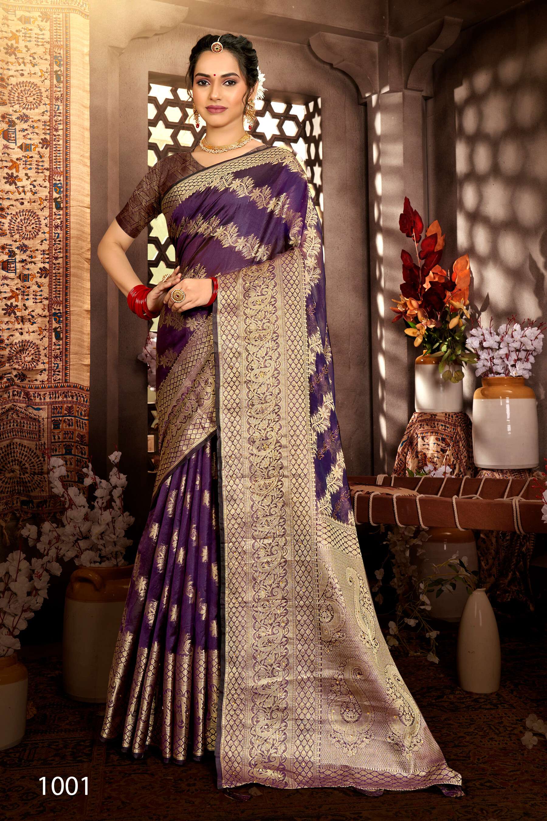Saroj  Monika Vol - 10 Soft organza silk Saree Wholesale catalog    