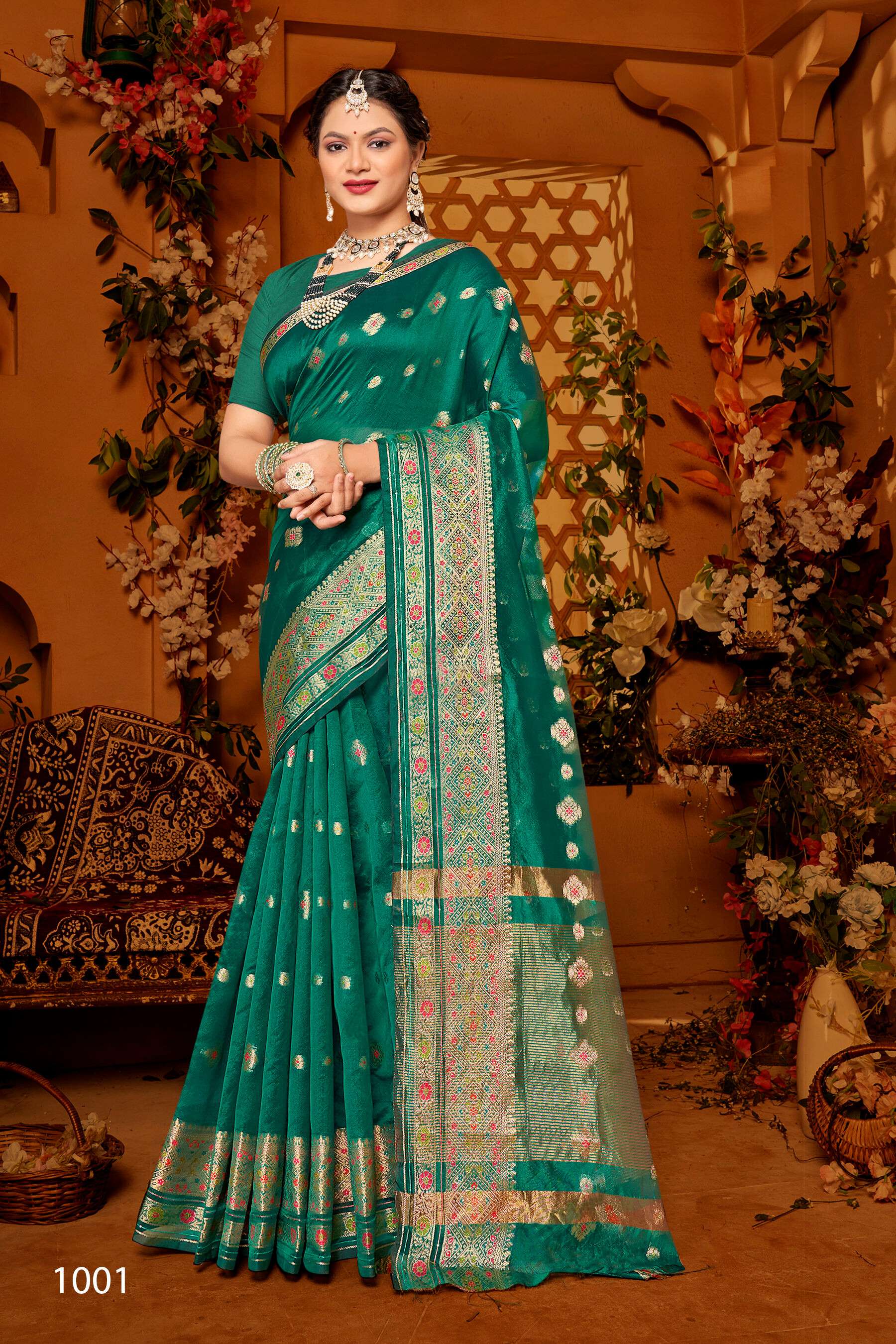 Saroj Saveraa vol.6 Soft organza saree Wholesale catalog    