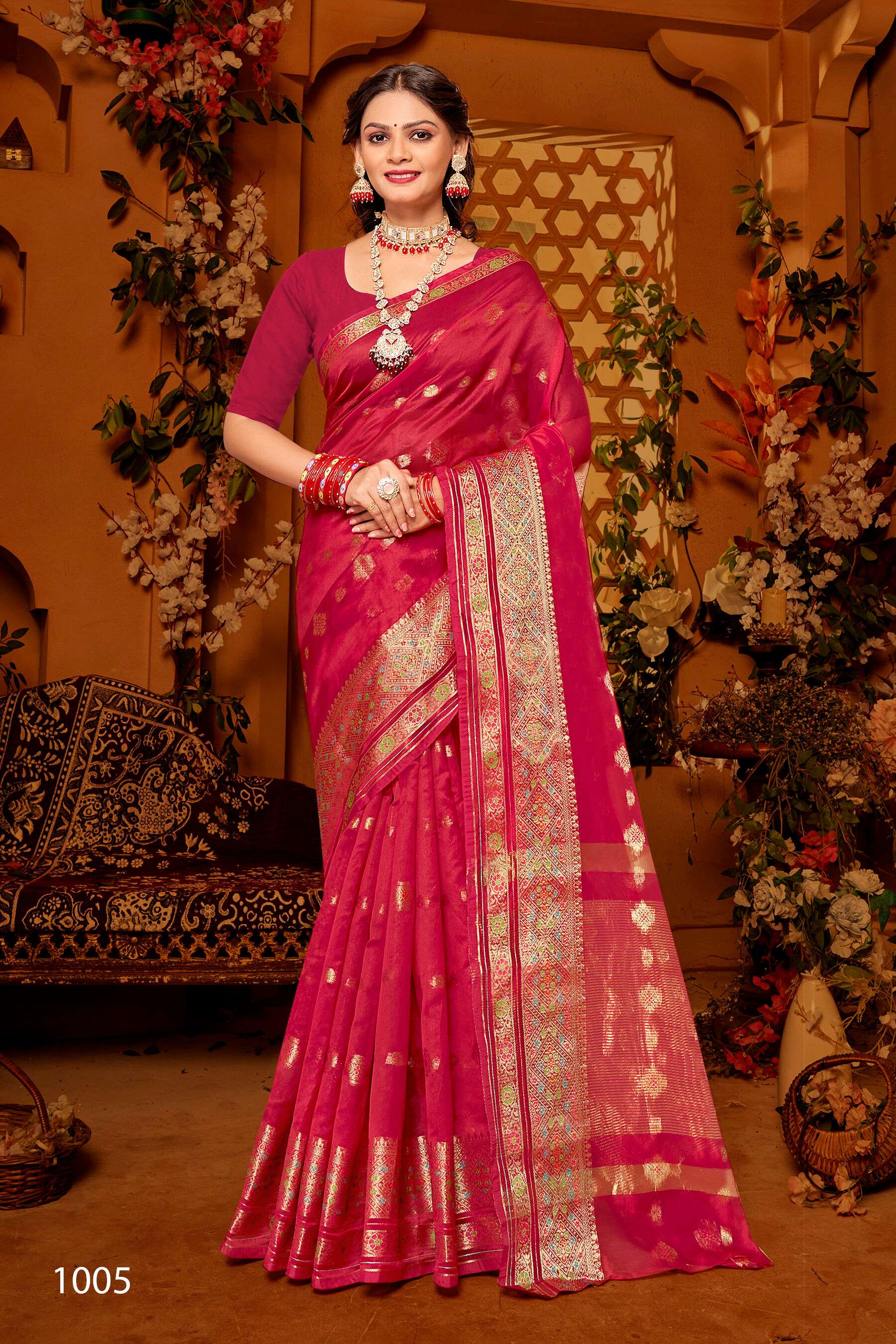 Saroj Saveraa vol.6 Soft organza saree Wholesale catalog    