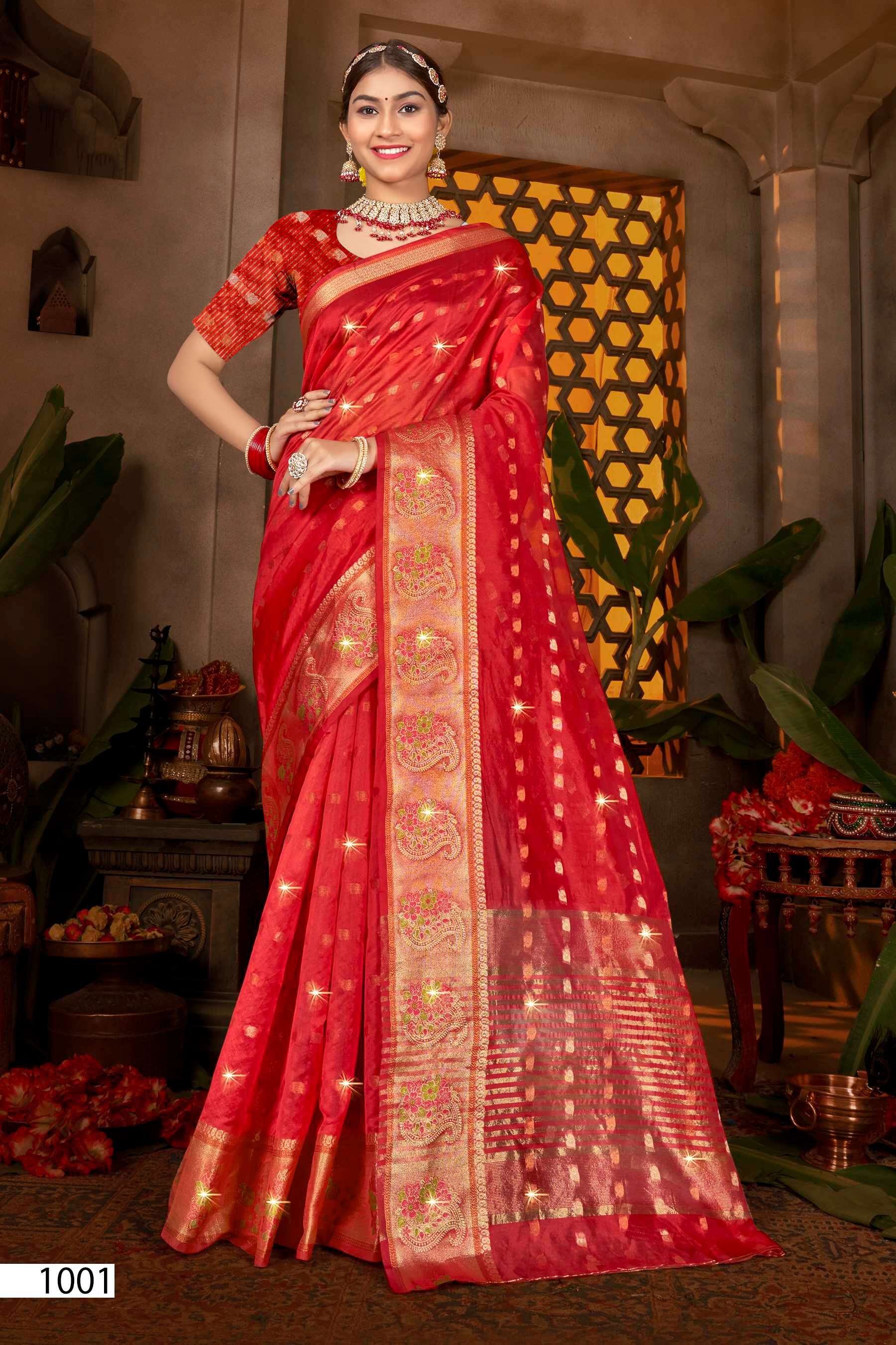 Saroj  Sonakshi vol.2 organza silk saree Saree Wholesale catalog    