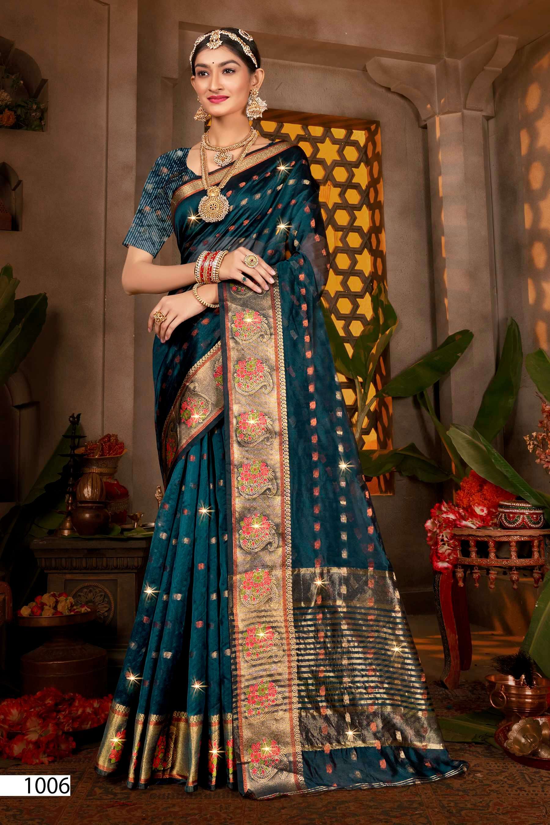 Saroj  Sonakshi vol.2 organza silk saree Saree Wholesale catalog    