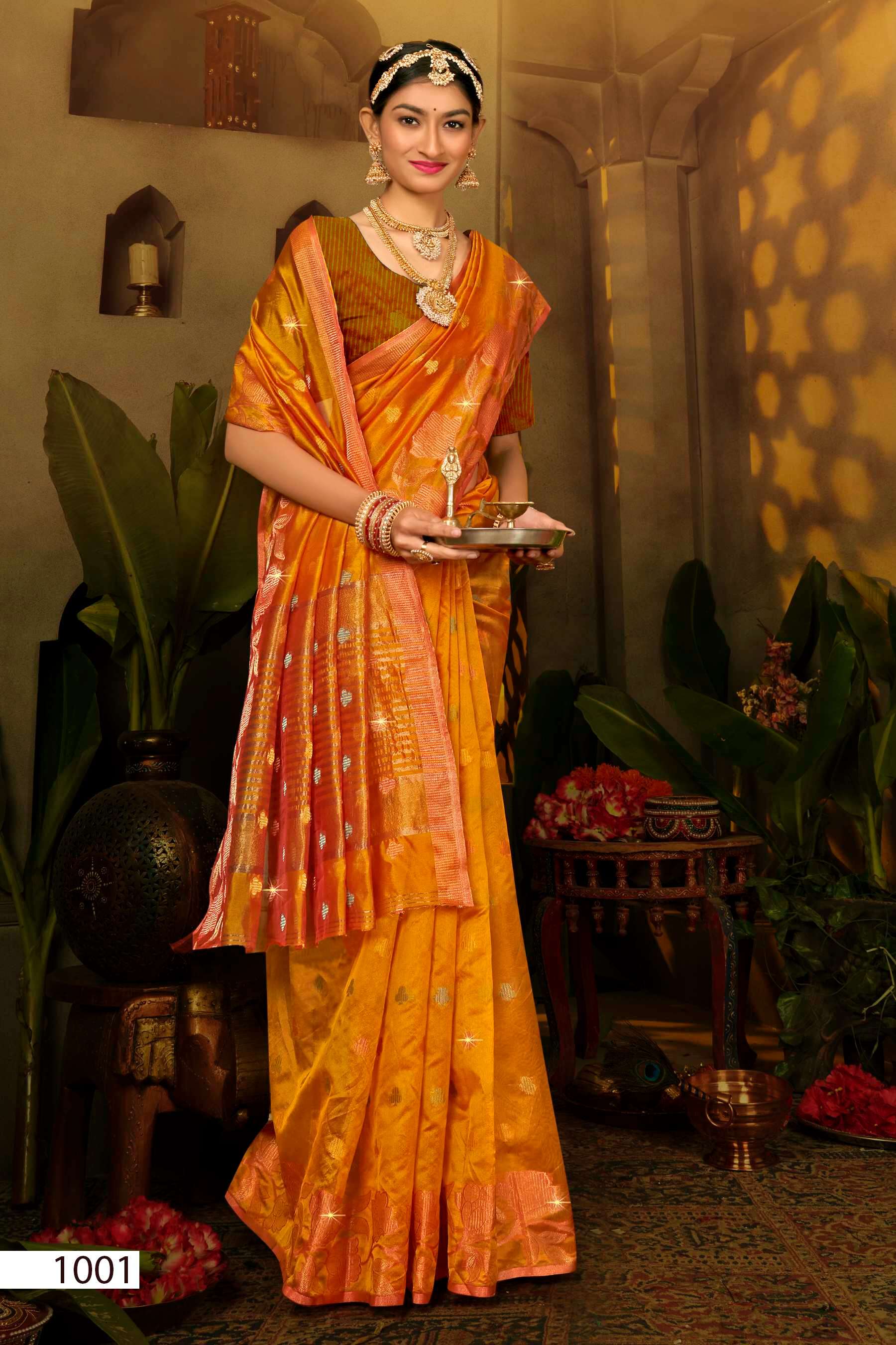 Saroj  Sonakshi  Vol - 3 Soft Organza silk Saree Wholesale catalog    