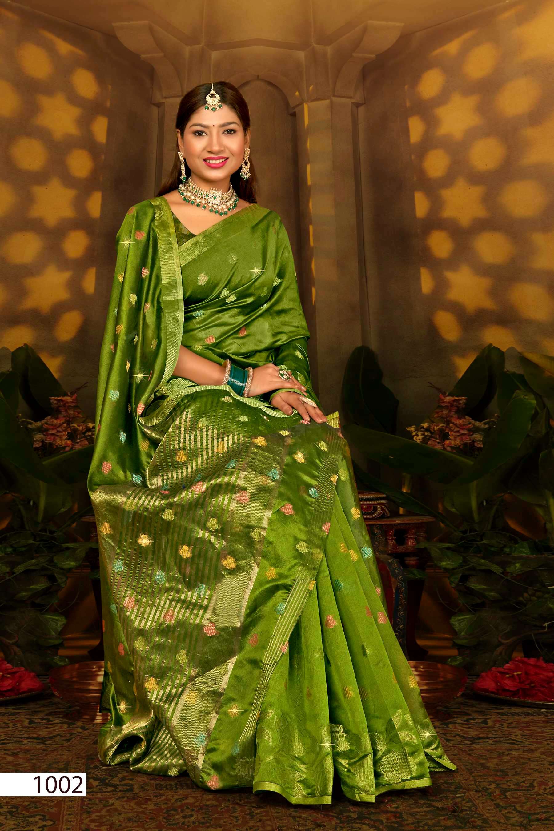 Saroj  Sonakshi  Vol - 3 Soft Organza silk Saree Wholesale catalog    