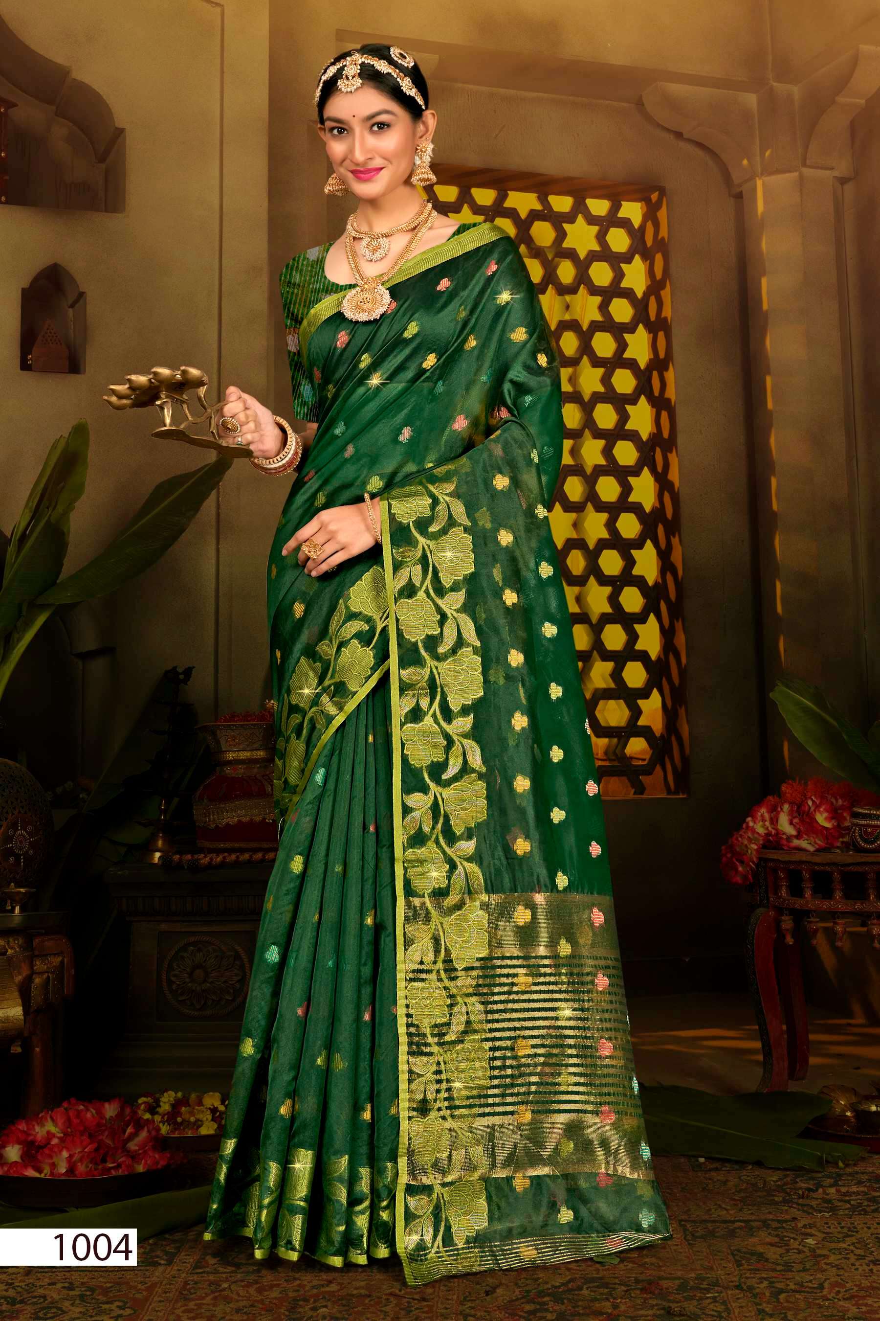 Saroj  Sonakshi  Vol - 3 Soft Organza silk Saree Wholesale catalog    