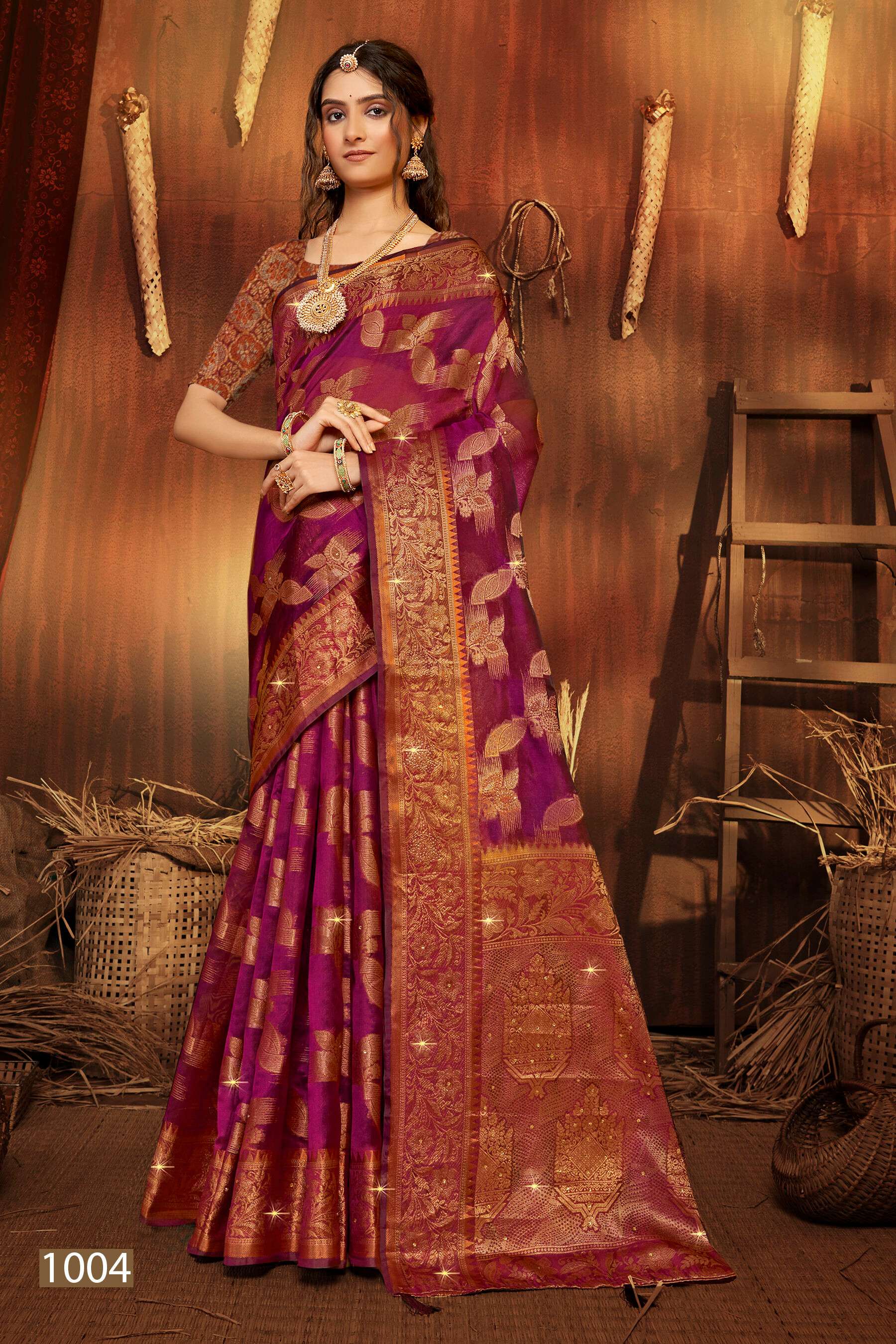 Saroj  Victoria vol.7 Soft organza saree Saree Wholesale catalog    