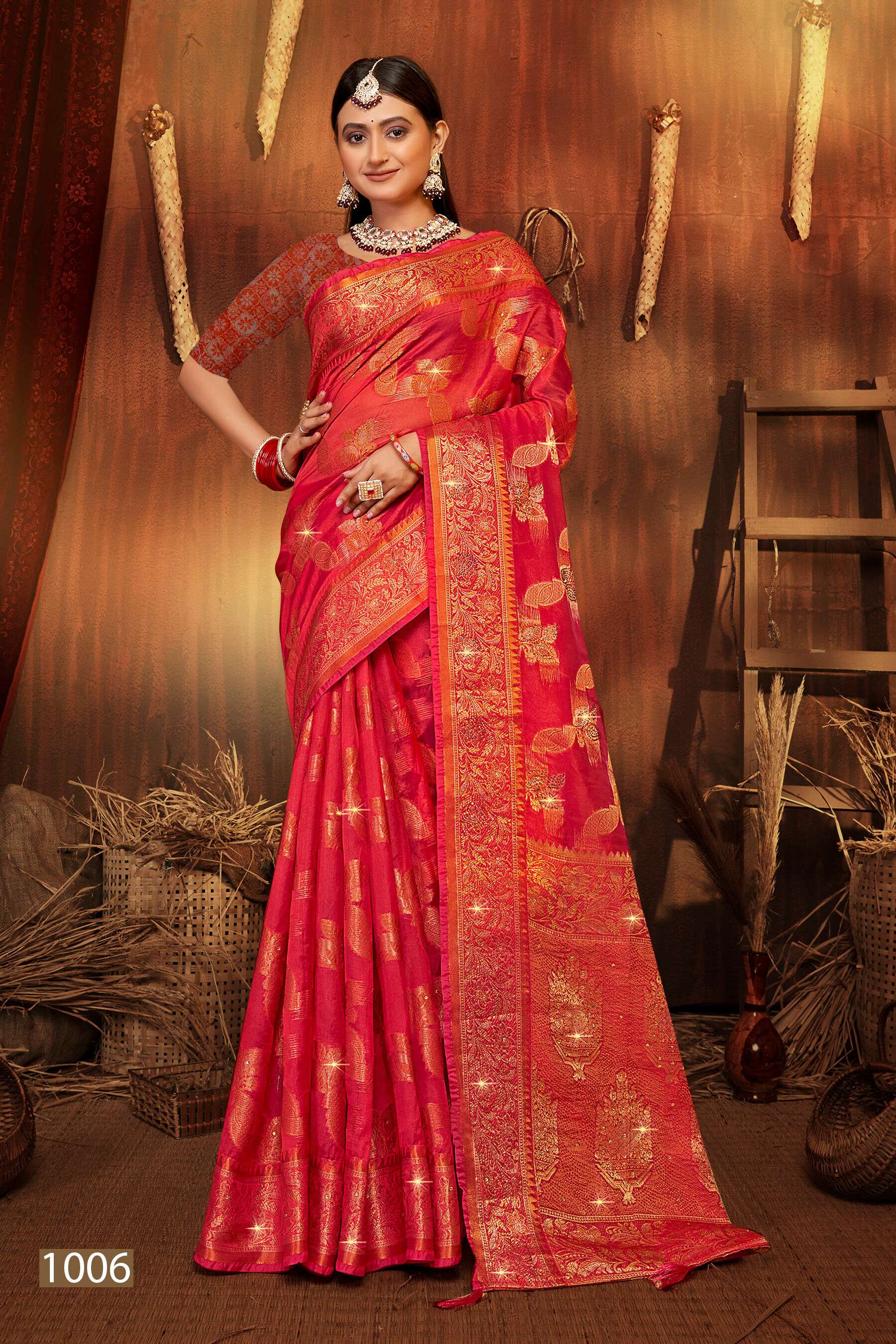 Saroj  Victoria vol.7 Soft organza saree Saree Wholesale catalog    