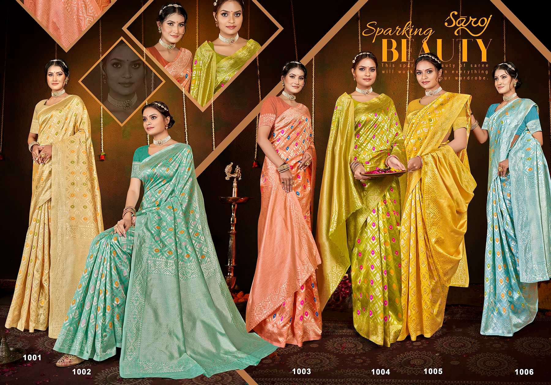 Saroj  Zohra silk Vol - 3 Soft Silk saree Saree Wholesale catalog    