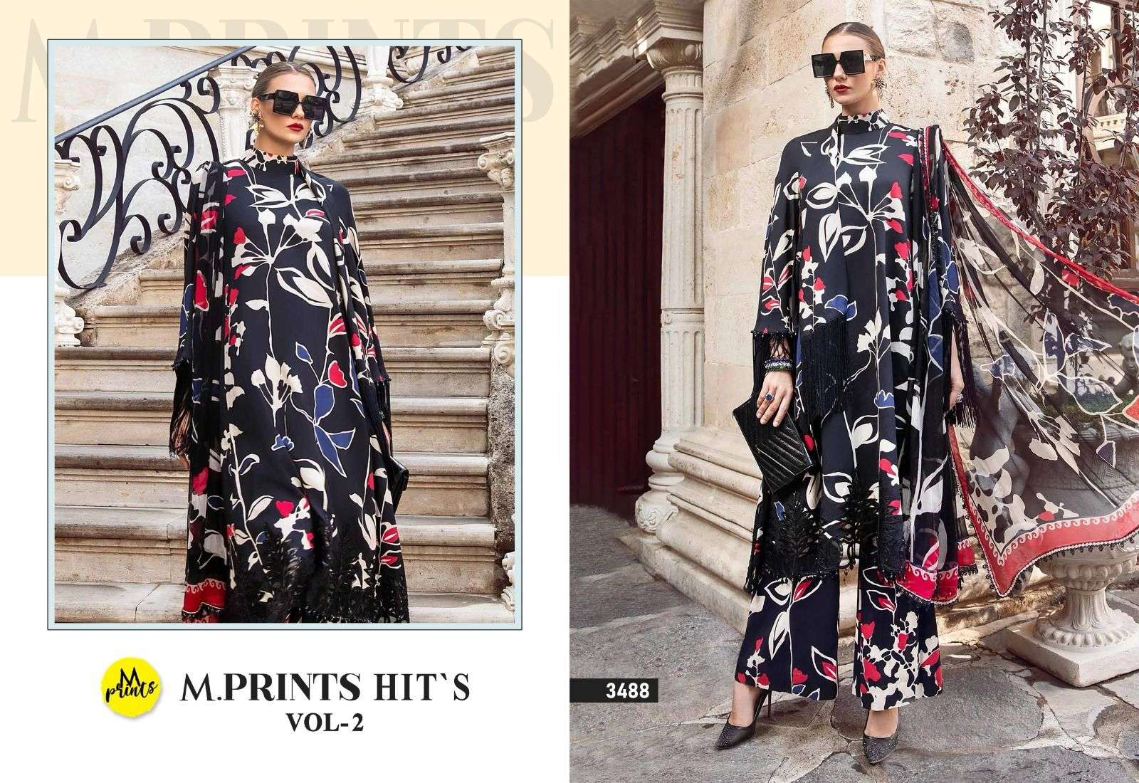 Shree M Prints Hits Vol 2 Cotton Dupatta Salwar Kameez Wholesale catalog
