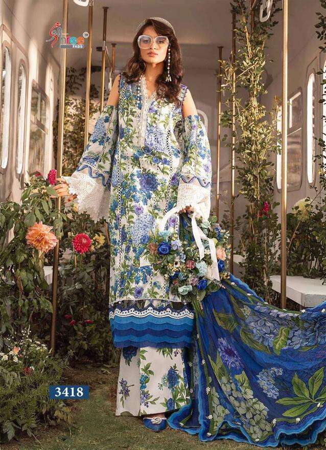 Shree M Prints Hits Vol 3 Cotton Dupatta Pakistani Suit Wholesale catalog