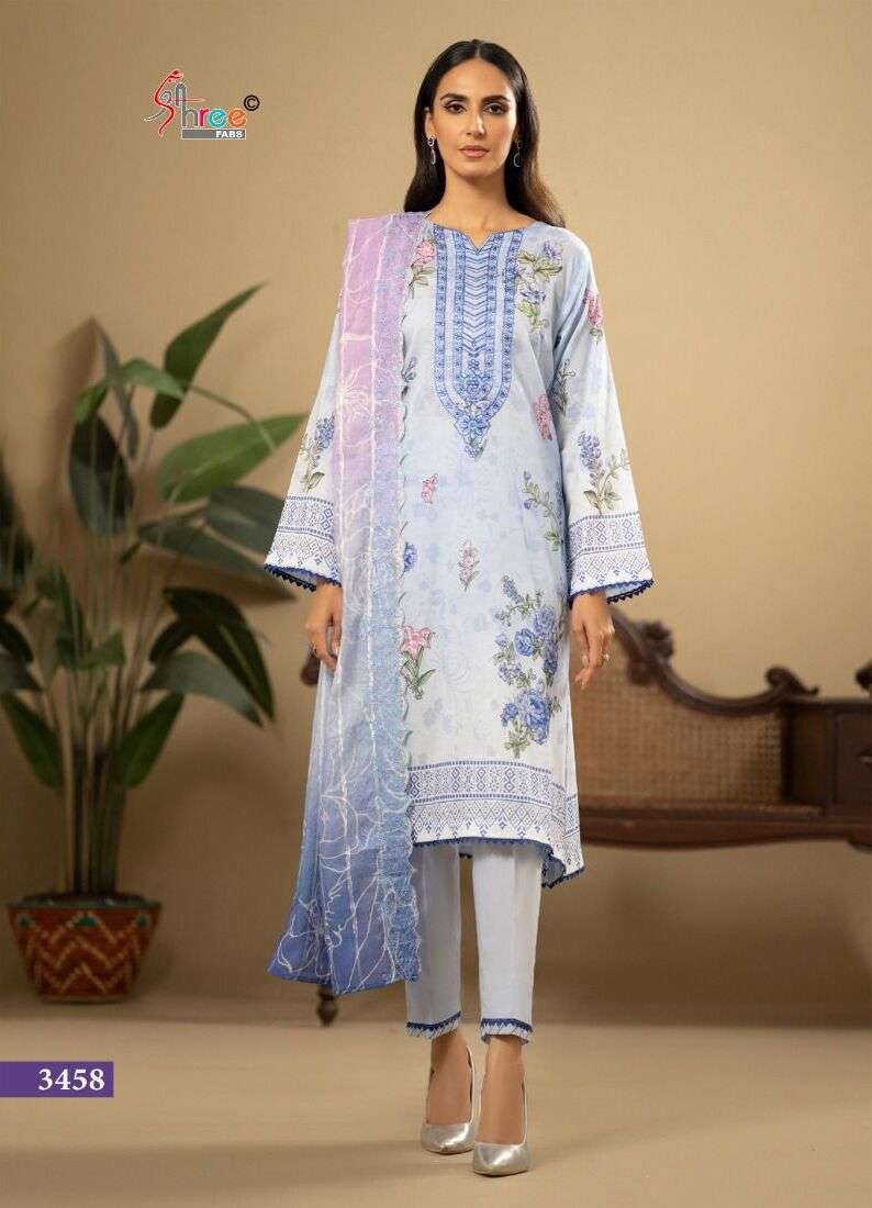 Shree Rang E 24 Cotton Dupatta Salwar Suit Wholesale catalog
