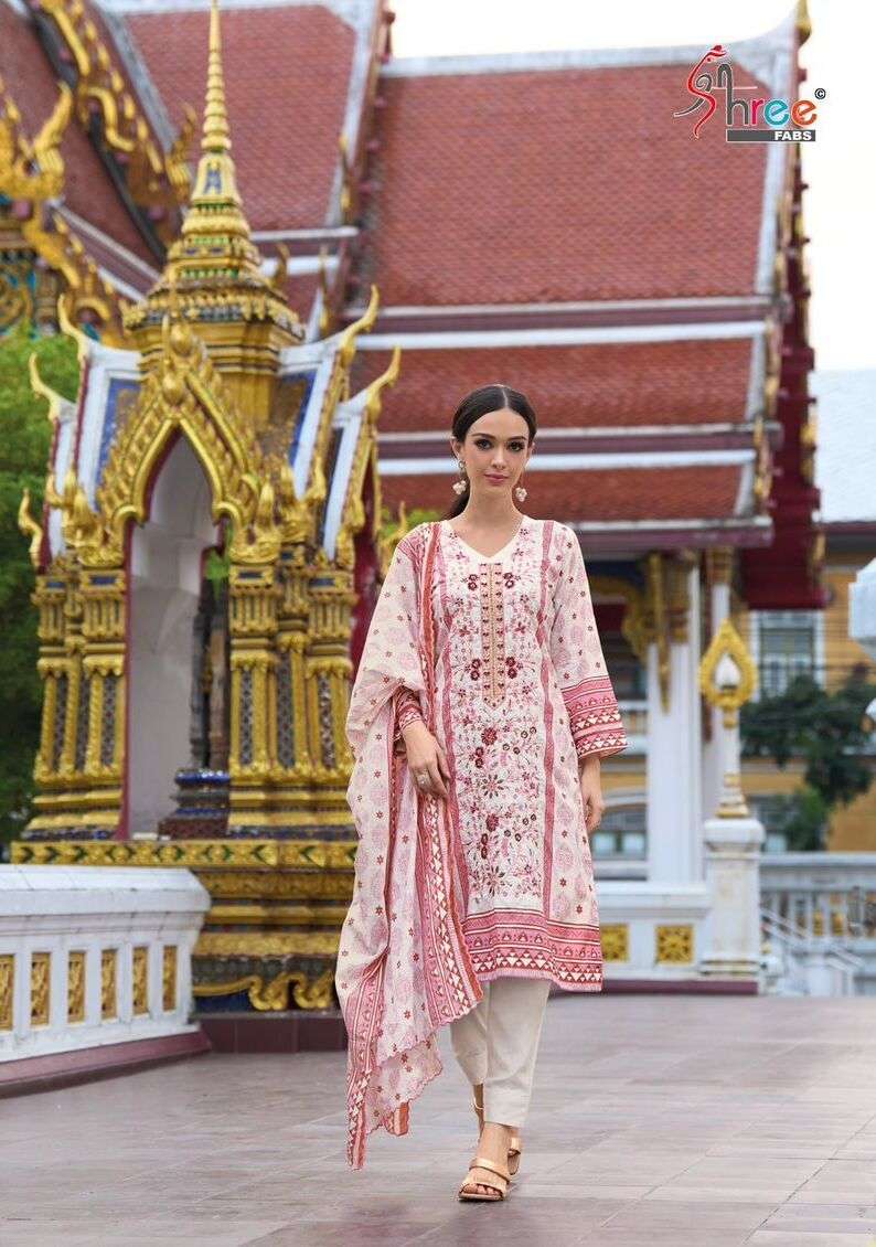 Shree Riwayat Premium Cotton Dupatta Salwar Kameez Wholesale catalog