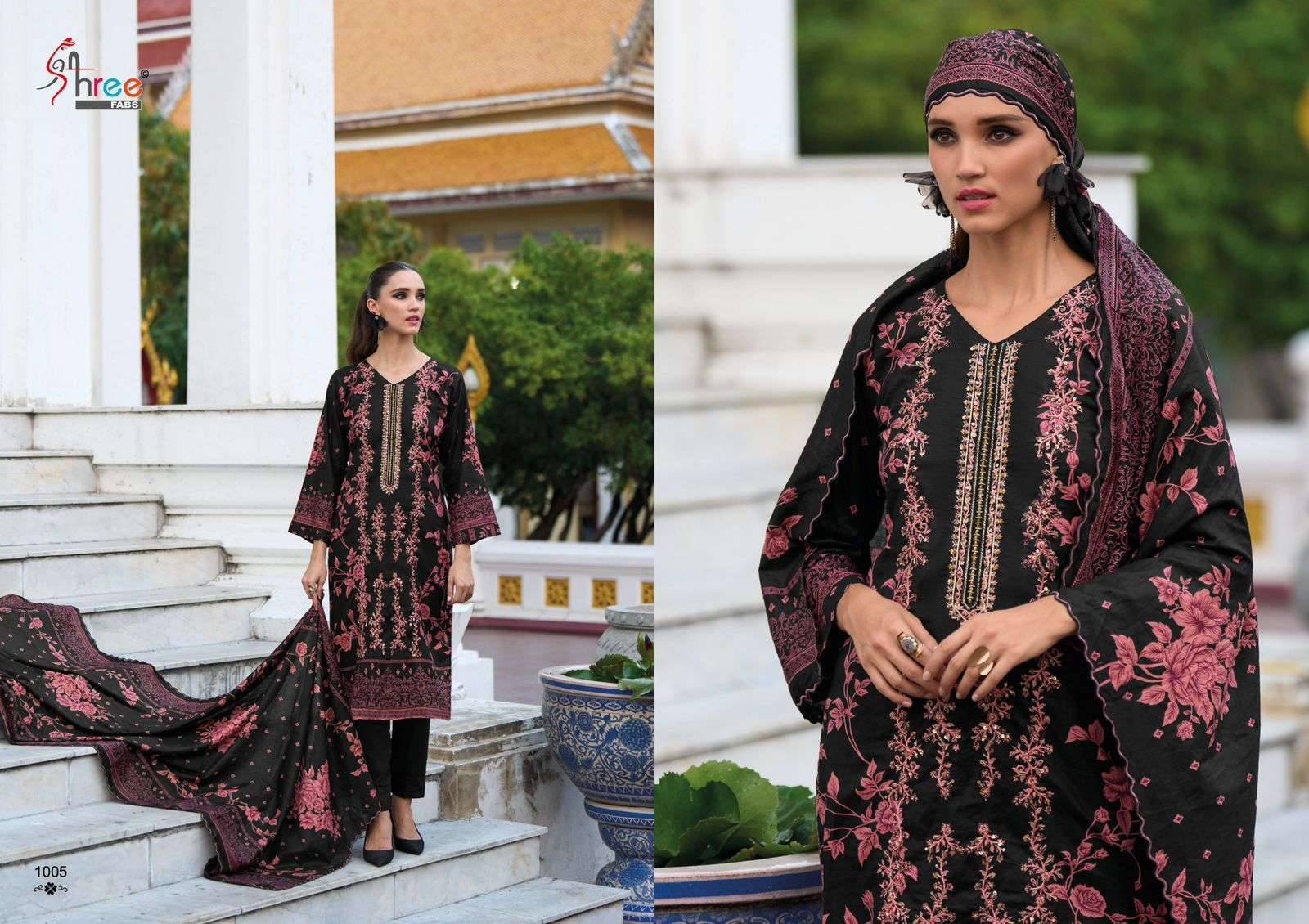 Shree Riwayat Premium Cotton Dupatta Salwar Kameez Wholesale catalog