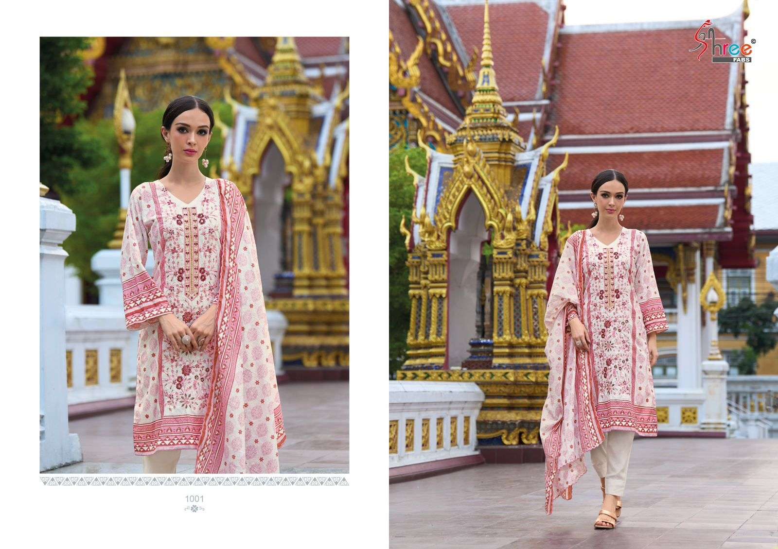 Shree Riwayat Premium Cotton Dupatta Salwar Kameez Wholesale catalog