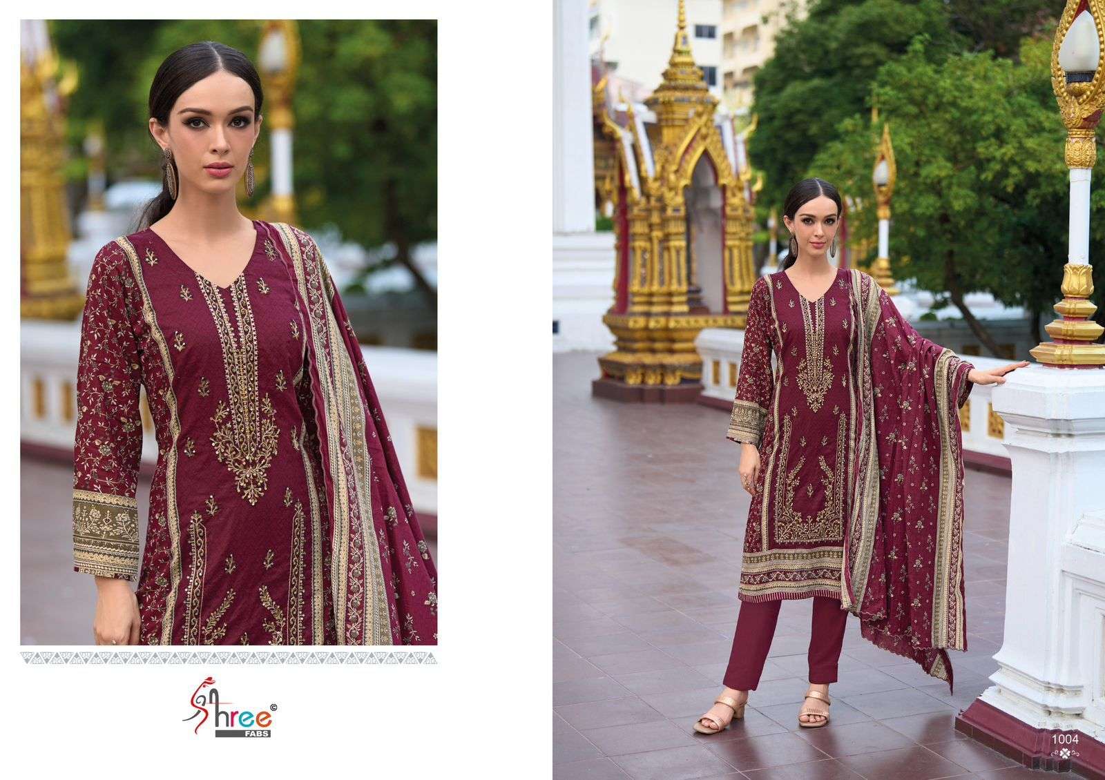 Shree Riwayat Premium Cotton Dupatta Salwar Kameez Wholesale catalog