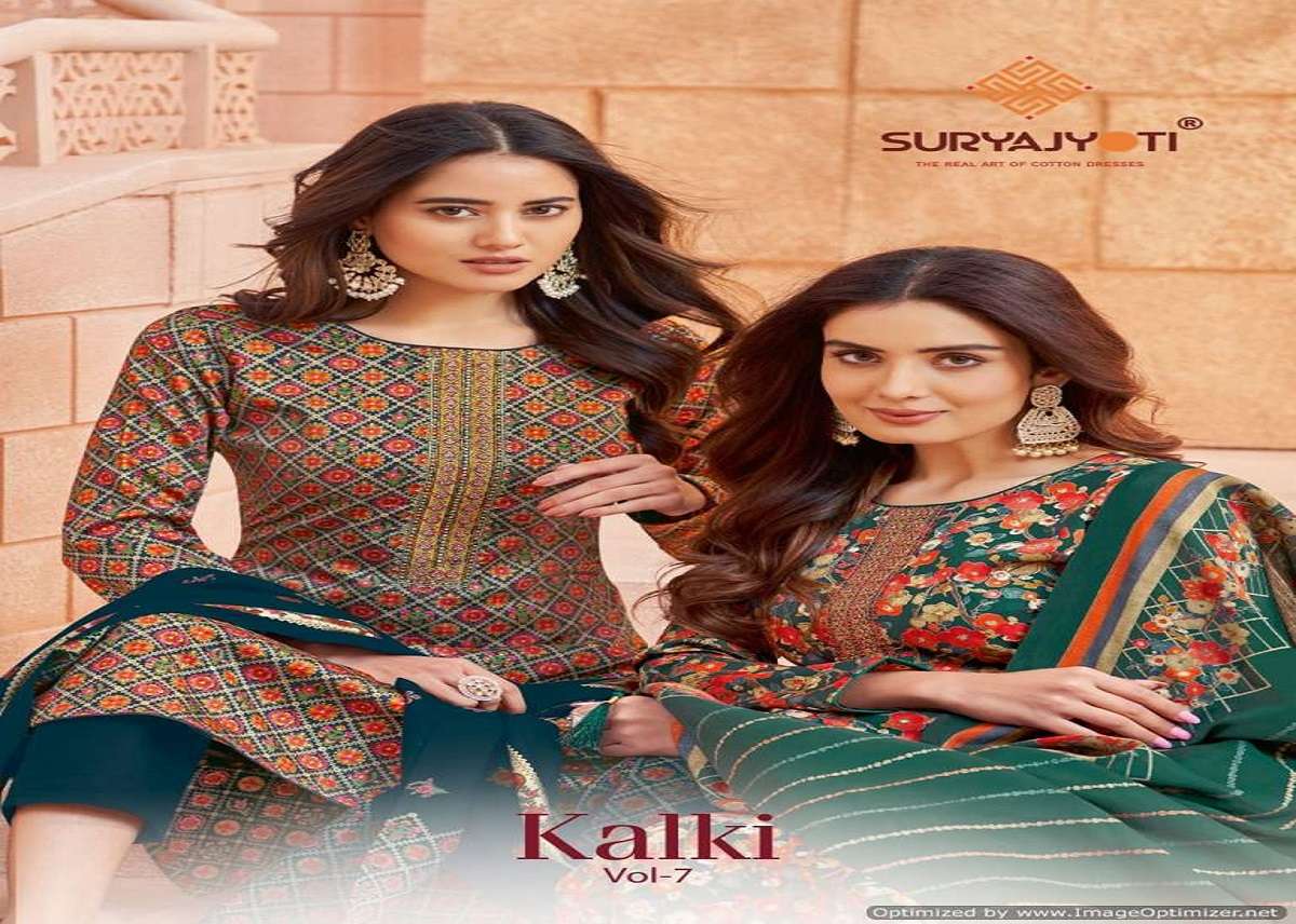 Suryajyoti Kalki Vol-7 – Dress Material - Wholesale Catalog