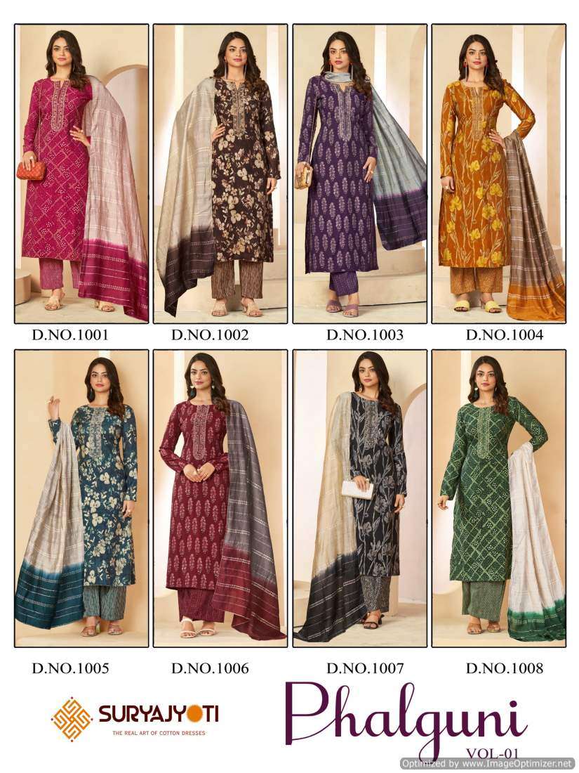 Suryajyoti Phalguni Vol-1 – Dress Material - Wholesale Catalog