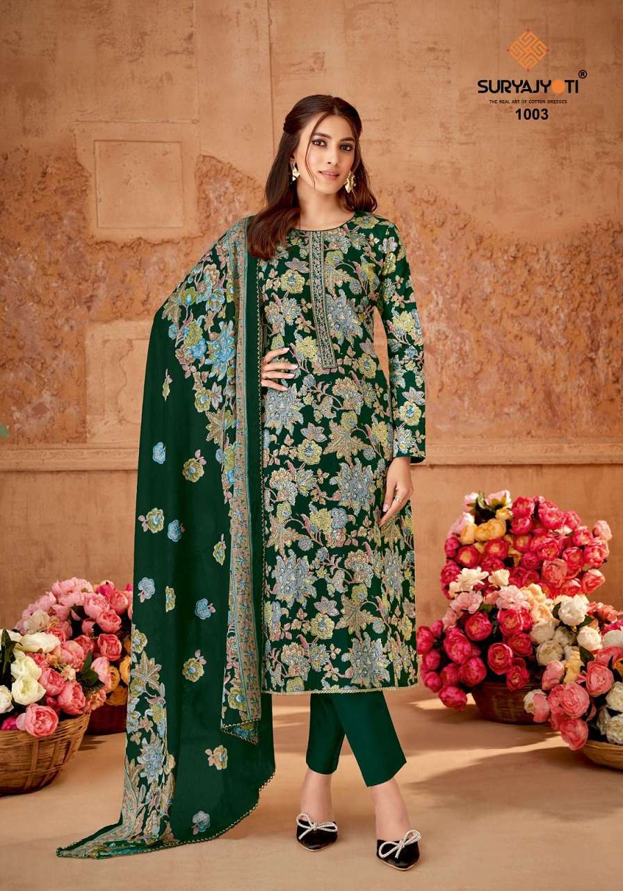 Suryajyoti Pragati Vol- 1 -Cotton Dress Material Wholesale Catalog