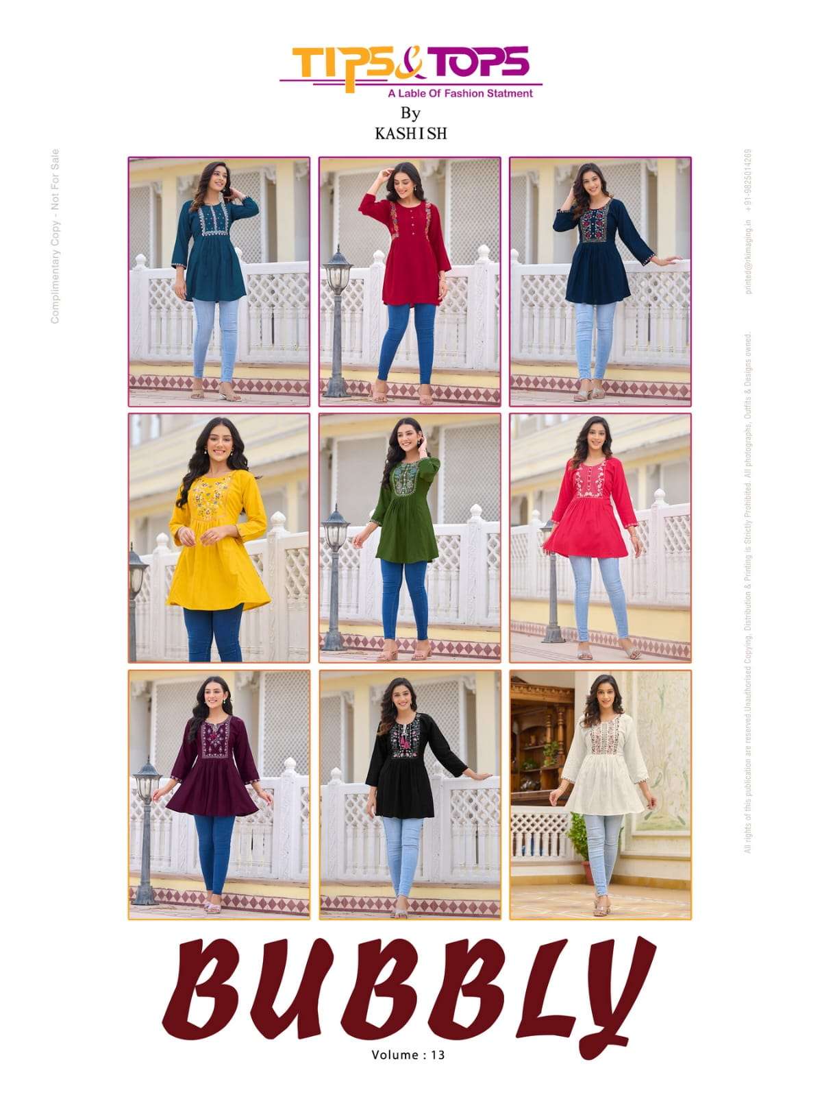 TIPS & TOPS Bubbly Vol 13 Kurti Wholesale catalog