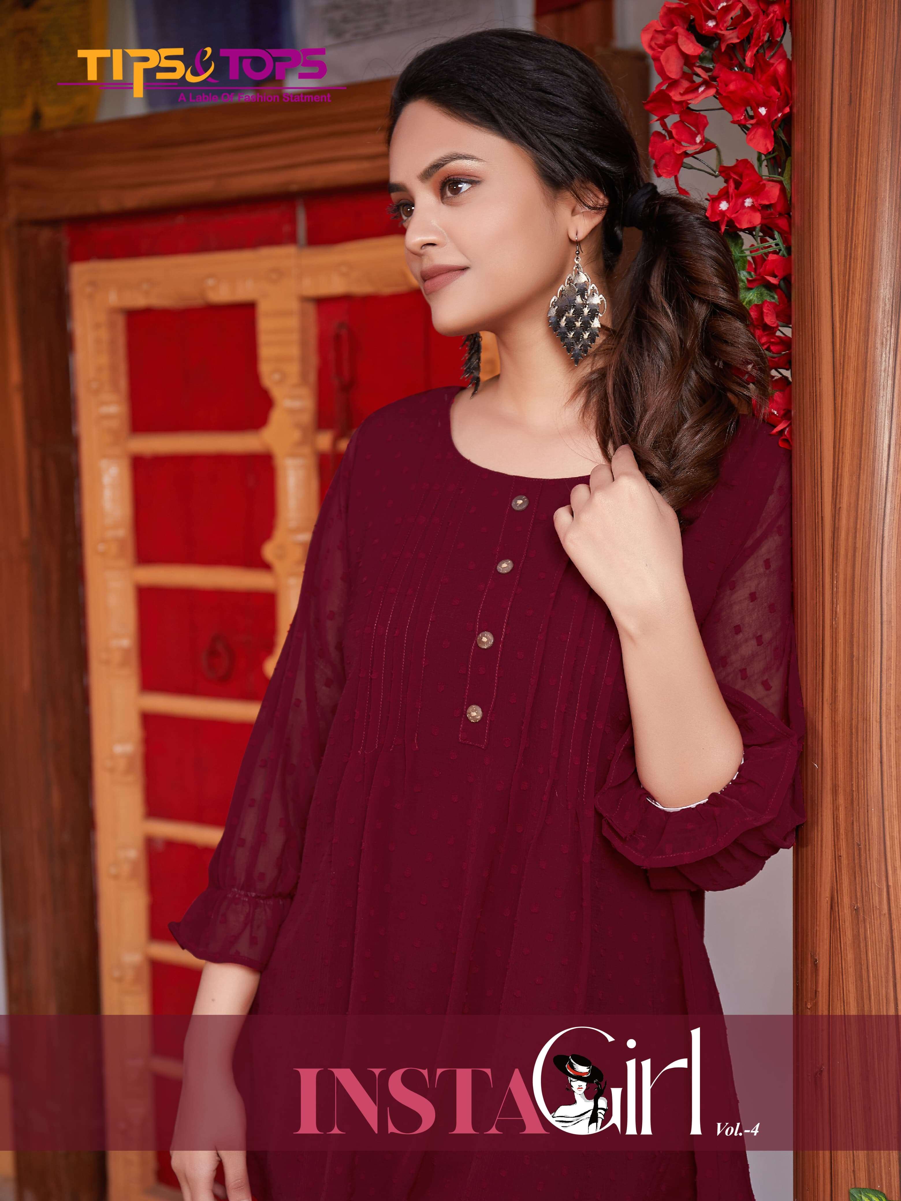 TIPS & TOPS INSTAGIRL Vol 04 Kurti Wholesale catalog