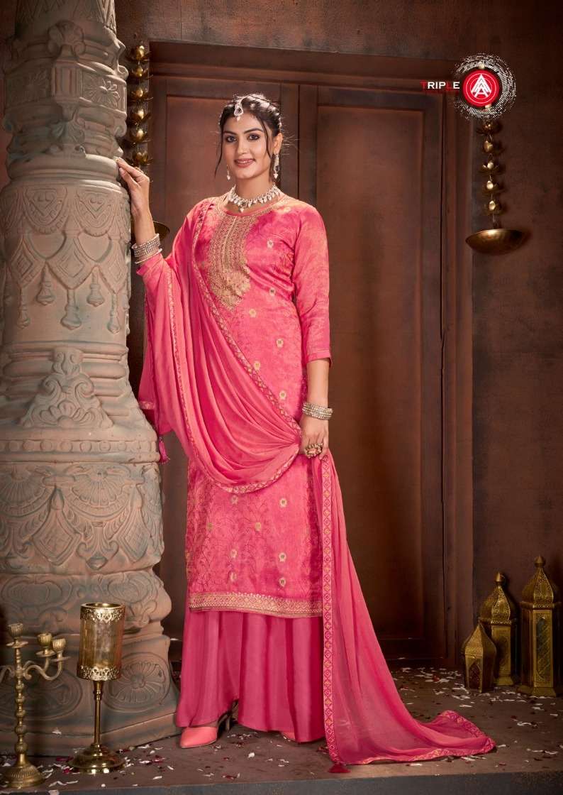 Triple Aaa Kethi Simar Jecquard Dress Material Wholesale catalog