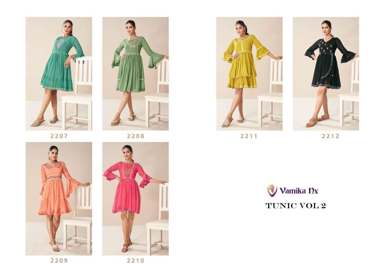 Vamika Nx TUNIC VOL 2 Kurti Wholesale catalog
