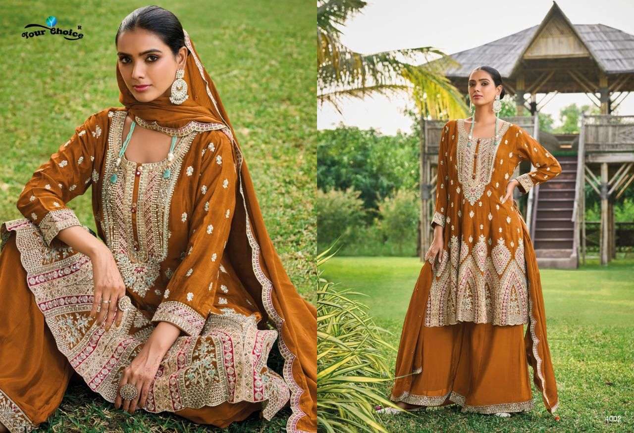 Your Choice Rajori 4001 Designer Salwar Kameez Wholesale catalog