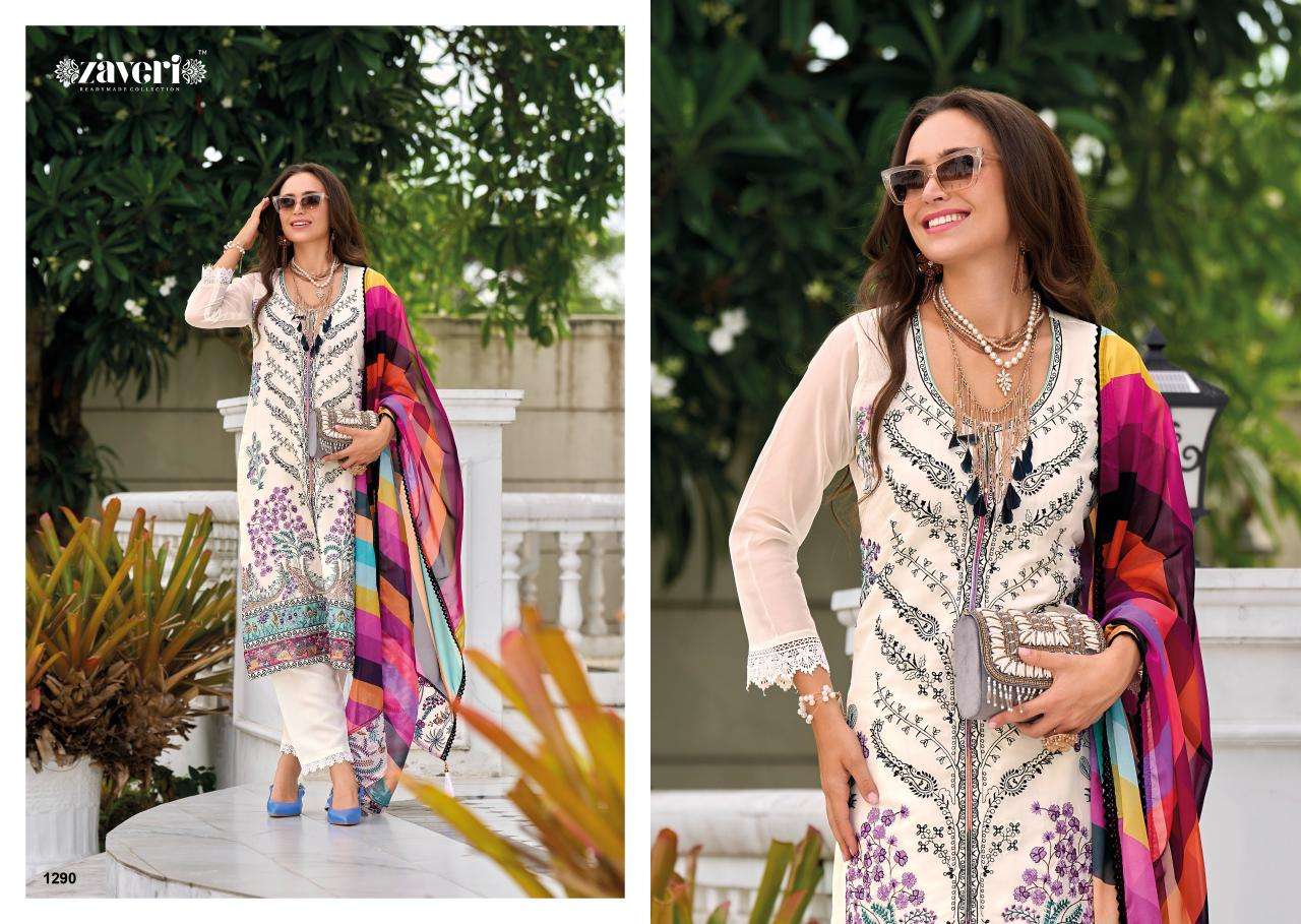 Zaveri Black And White Filmi Salwar Kameez Wholesale catalog