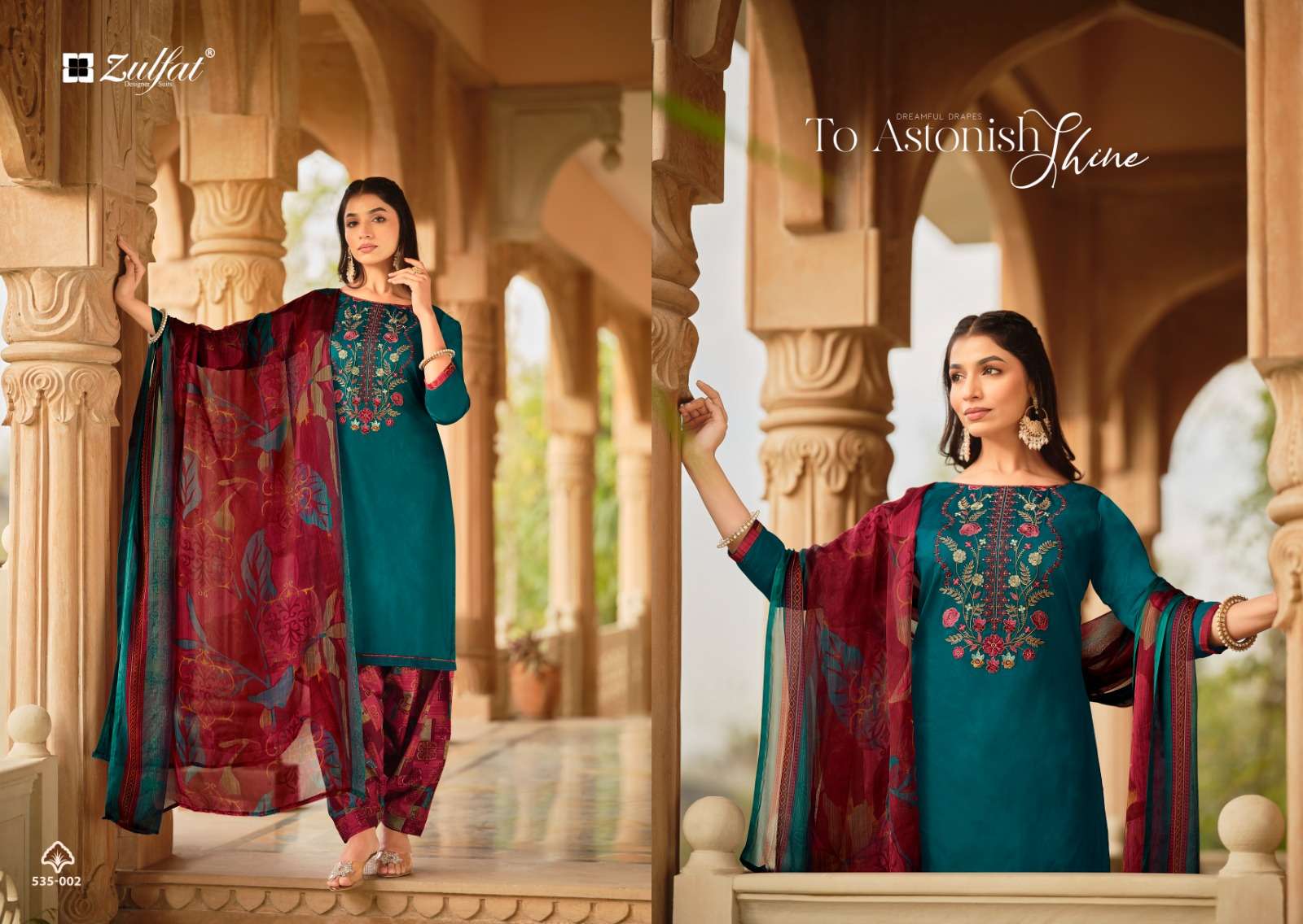 Zulfat Ashnoor Exclusive Designer Dress Material Wholesale catalog
