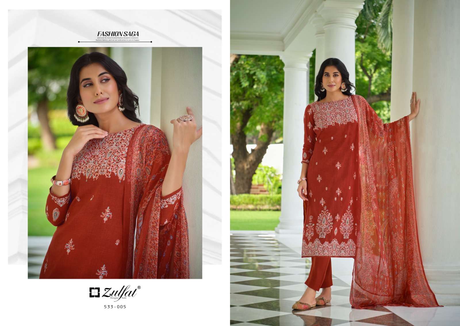 Zulfat Saheli Exclusive Designer Dress Material Wholesale catalog