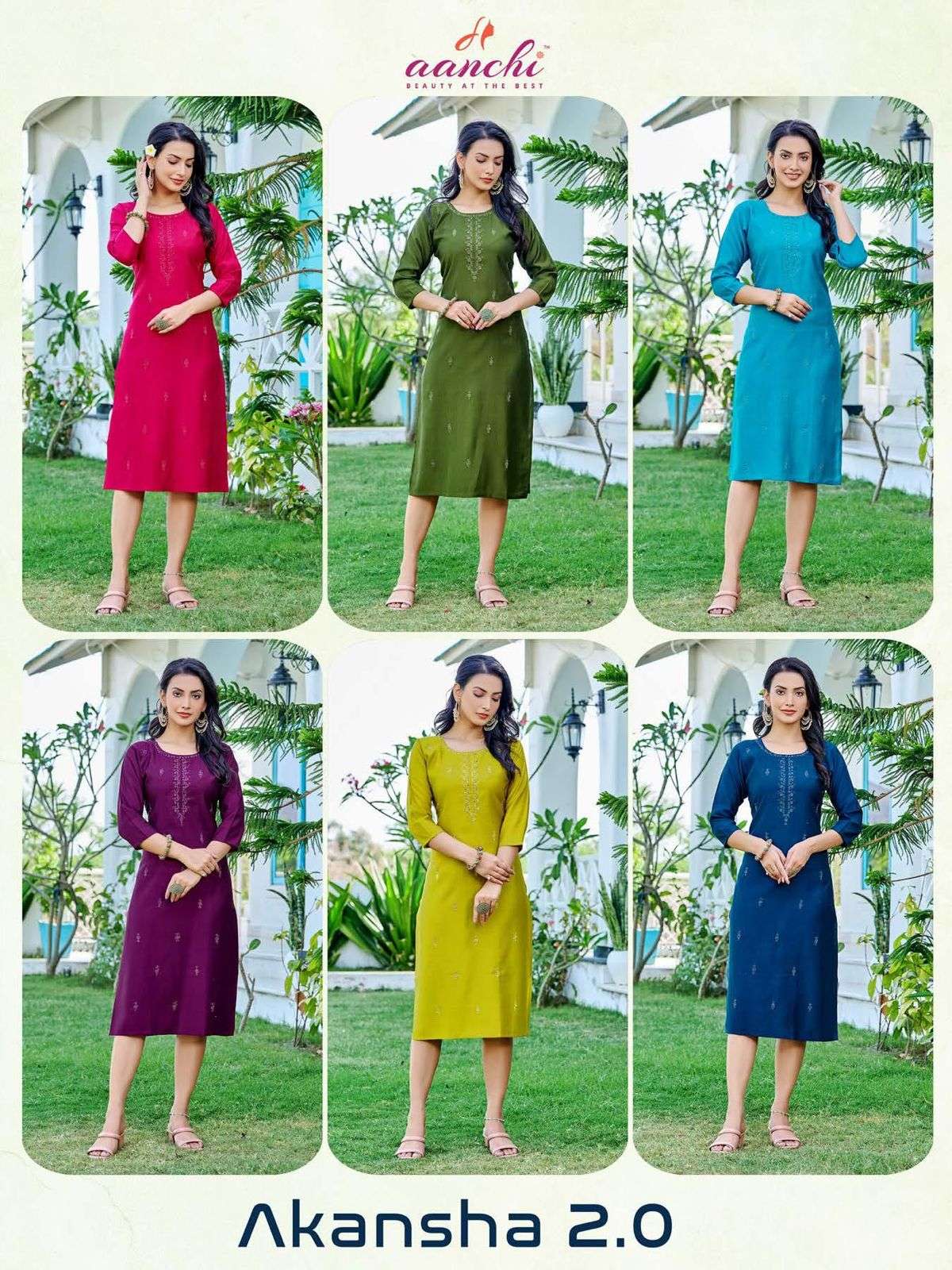 Aanchi AKANSHA-2.0 Kurti Wholesale catalog