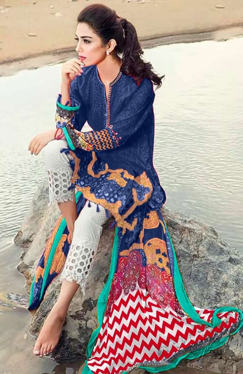 Aasha Maria B Vol 1 Cotton Dupatta Salwar Suits Wholesale catalog