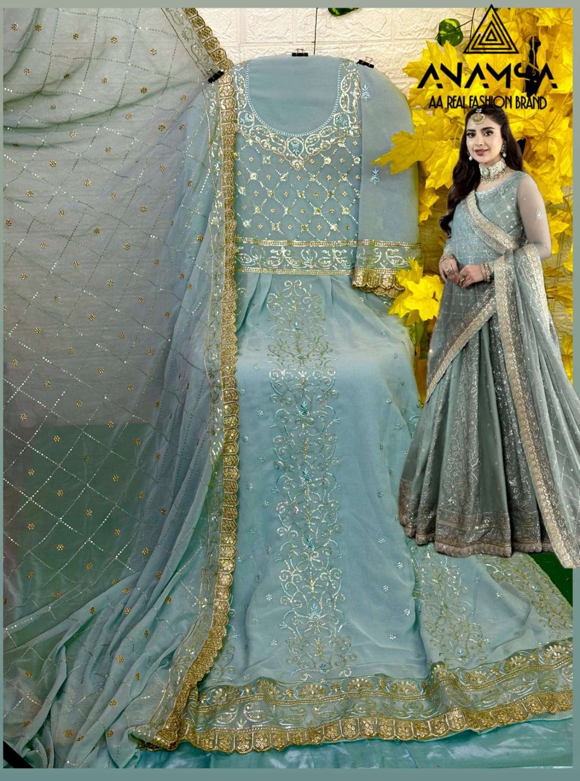 Anamsa 426 Georgette Salwar Kameez Wholesale catalog