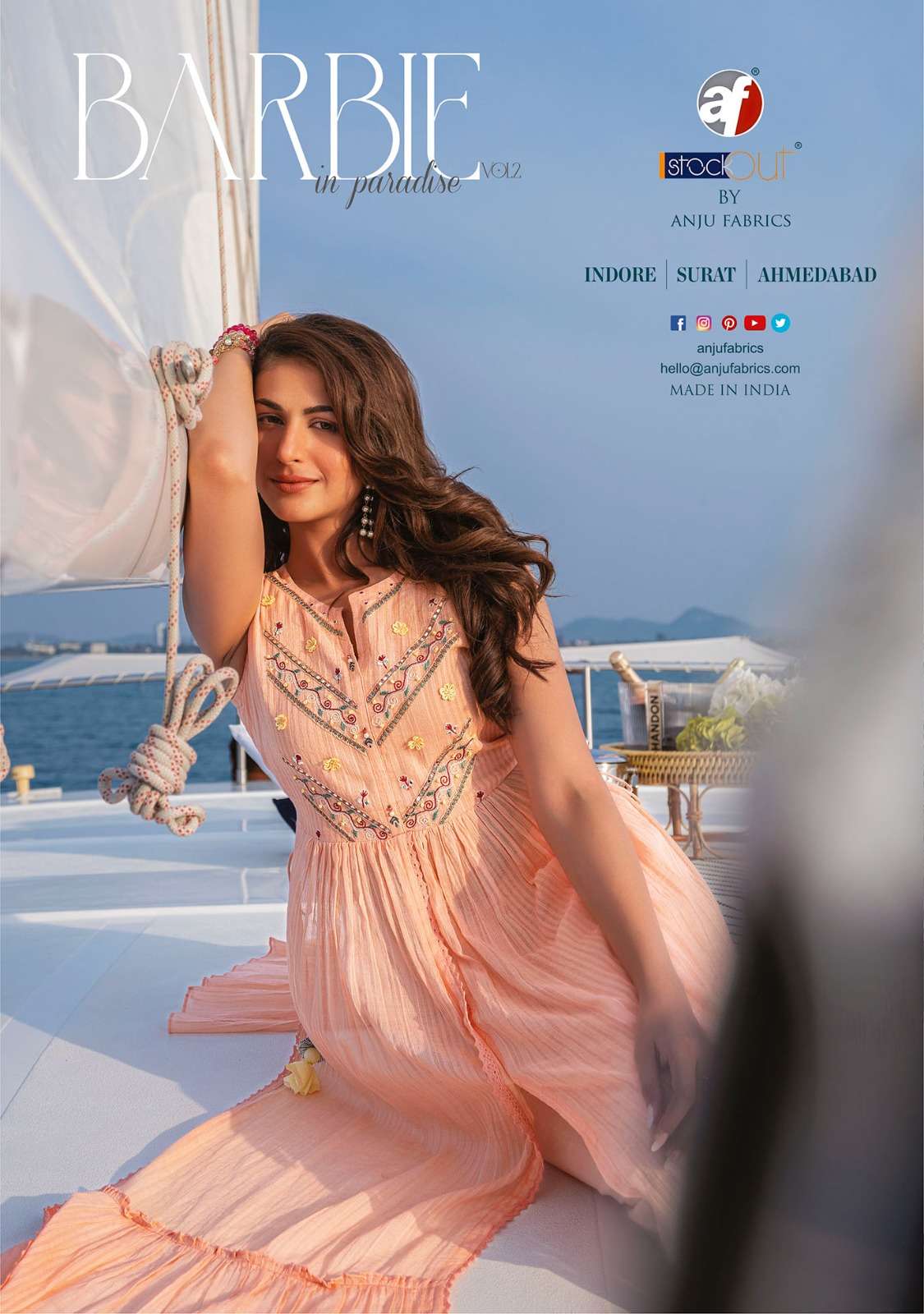 Anju Fabrics BARBIE vol -2 Kurti Wholesale catalog