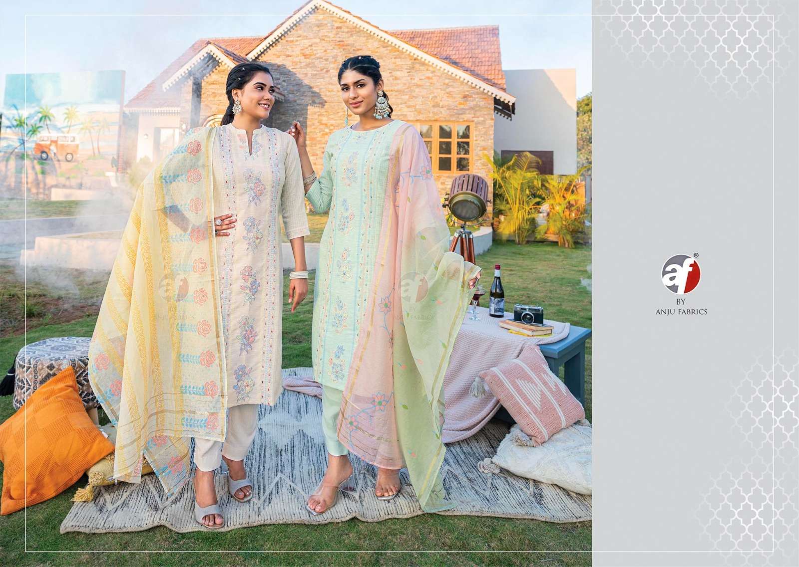 Anju Fabrics Fashion Point vol -2 Kurti Wholesale catalog