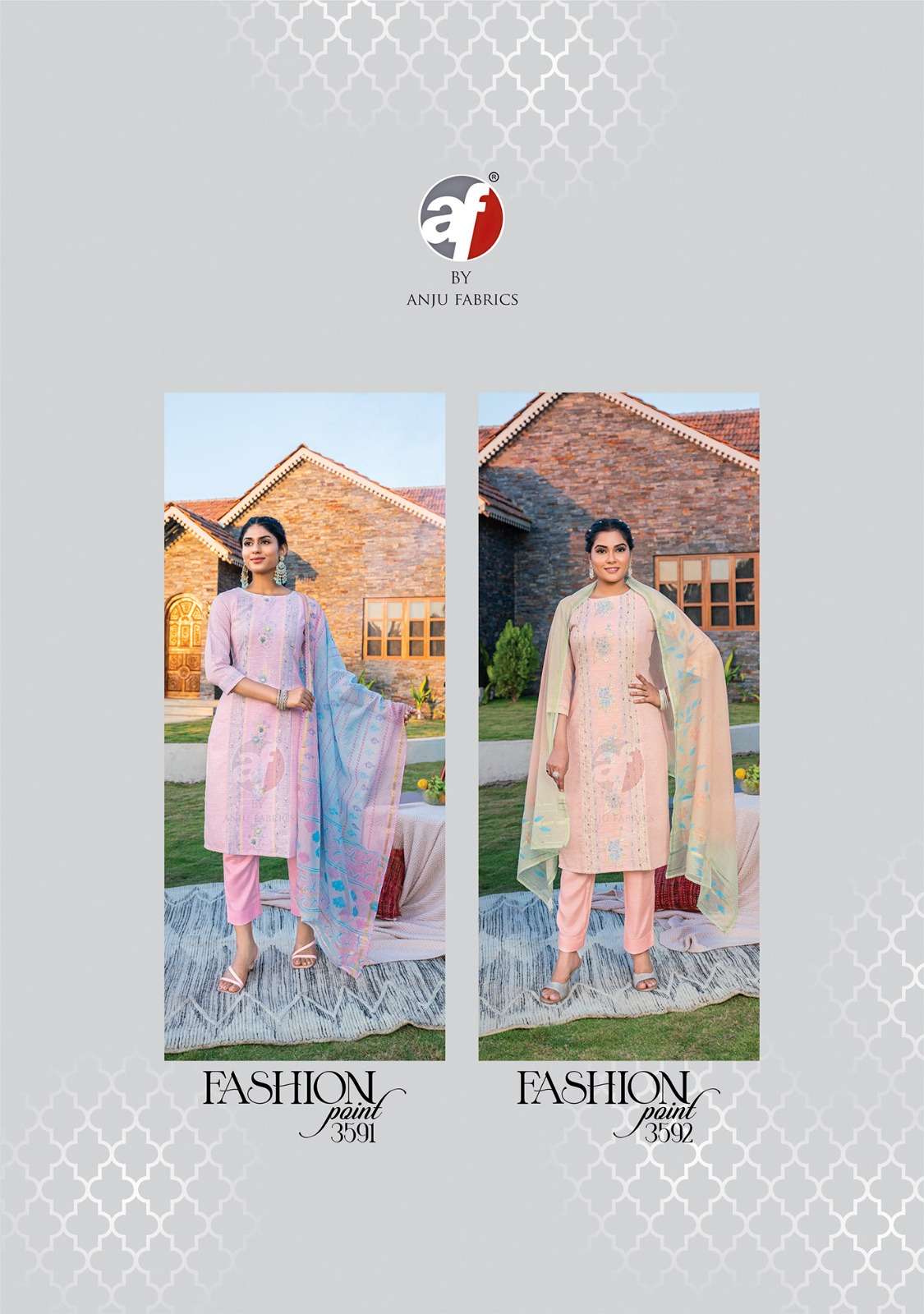 Anju Fabrics Fashion Point vol -2 Kurti Wholesale catalog