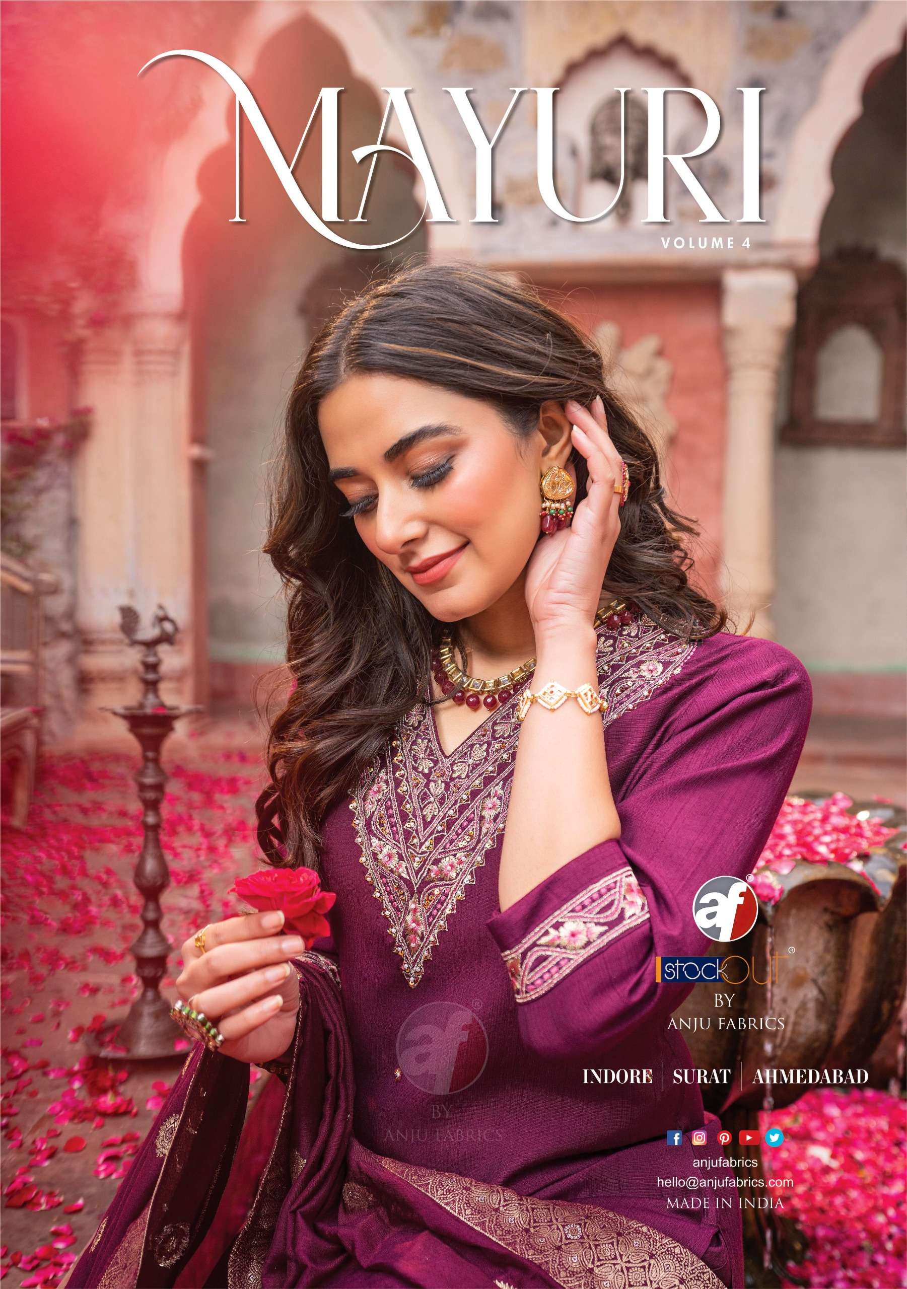 Anju Fabrics Mayuri vol -4 Kurti Wholesale catalog