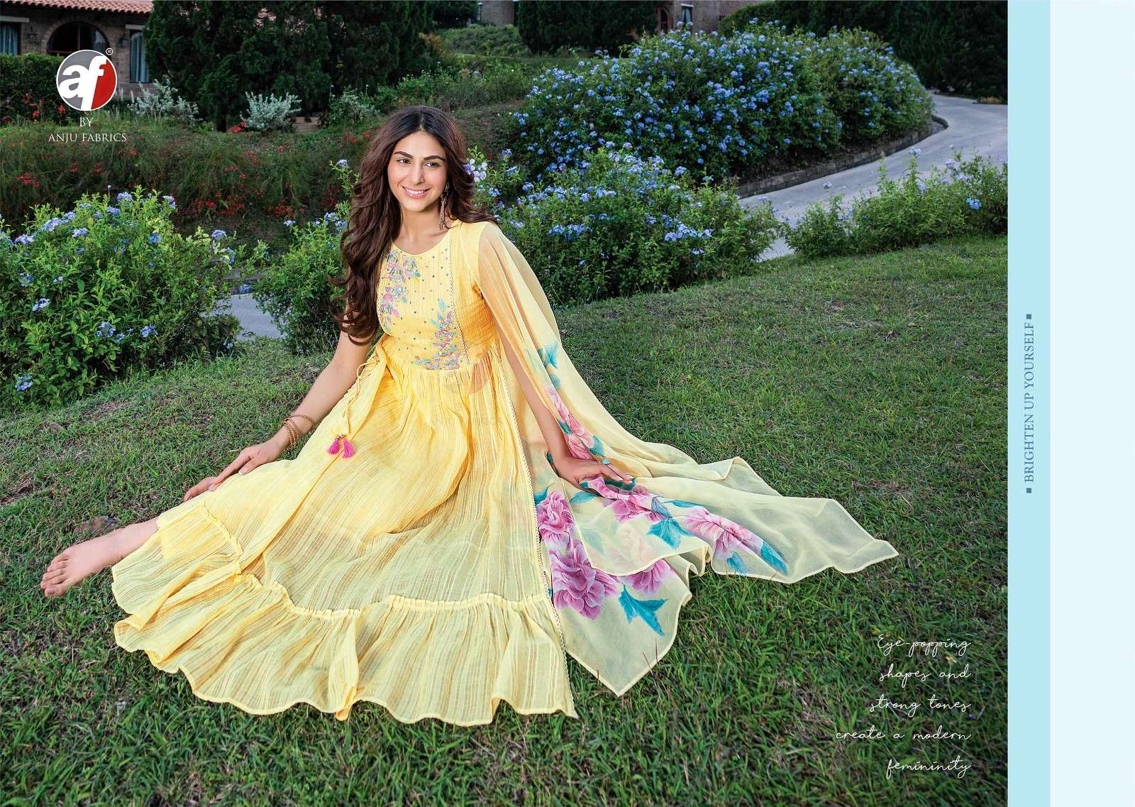Anju Fabrics Patterns vol -2 Kurti Wholesale catalog