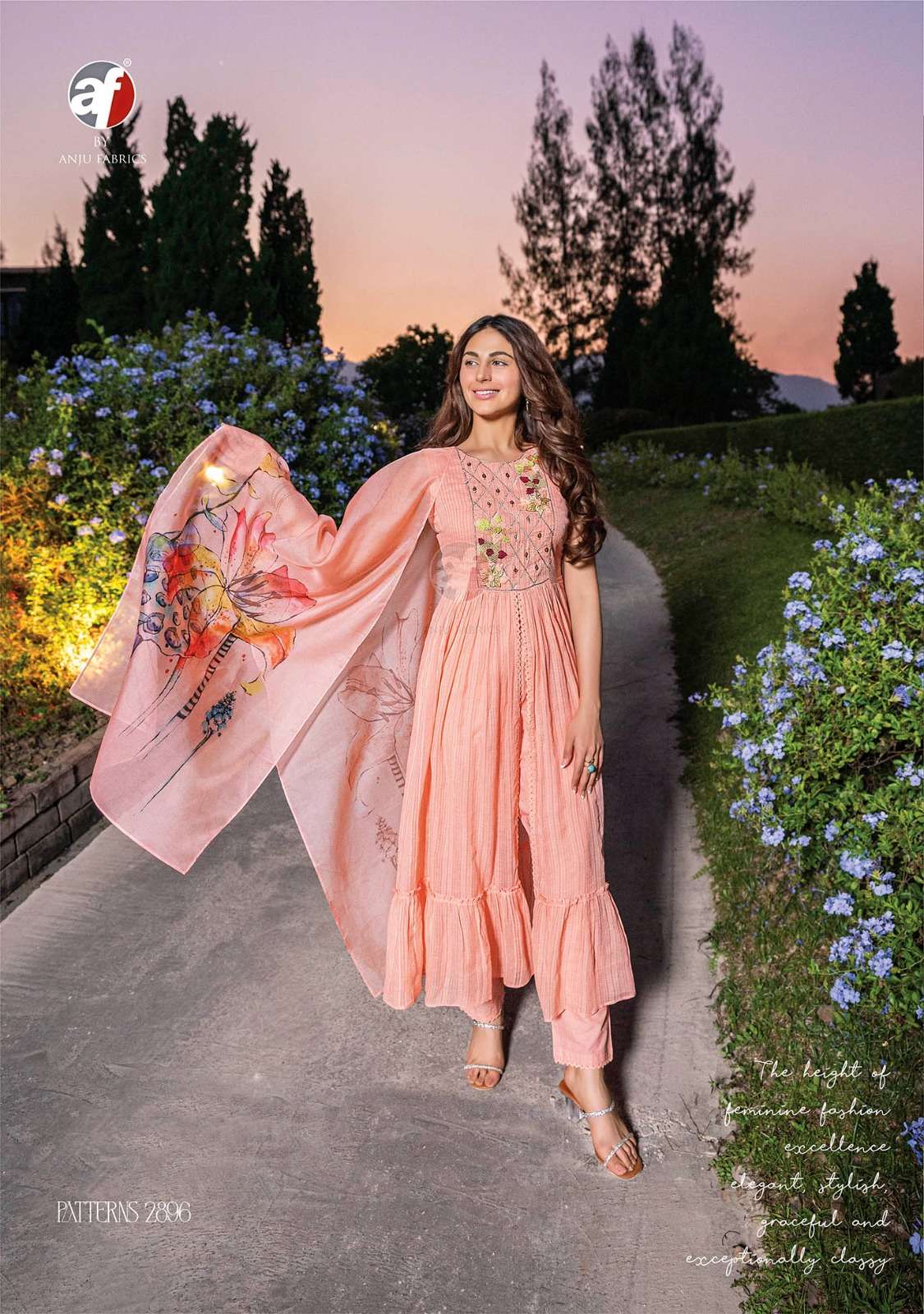 Anju Fabrics Patterns vol -2 Kurti Wholesale catalog