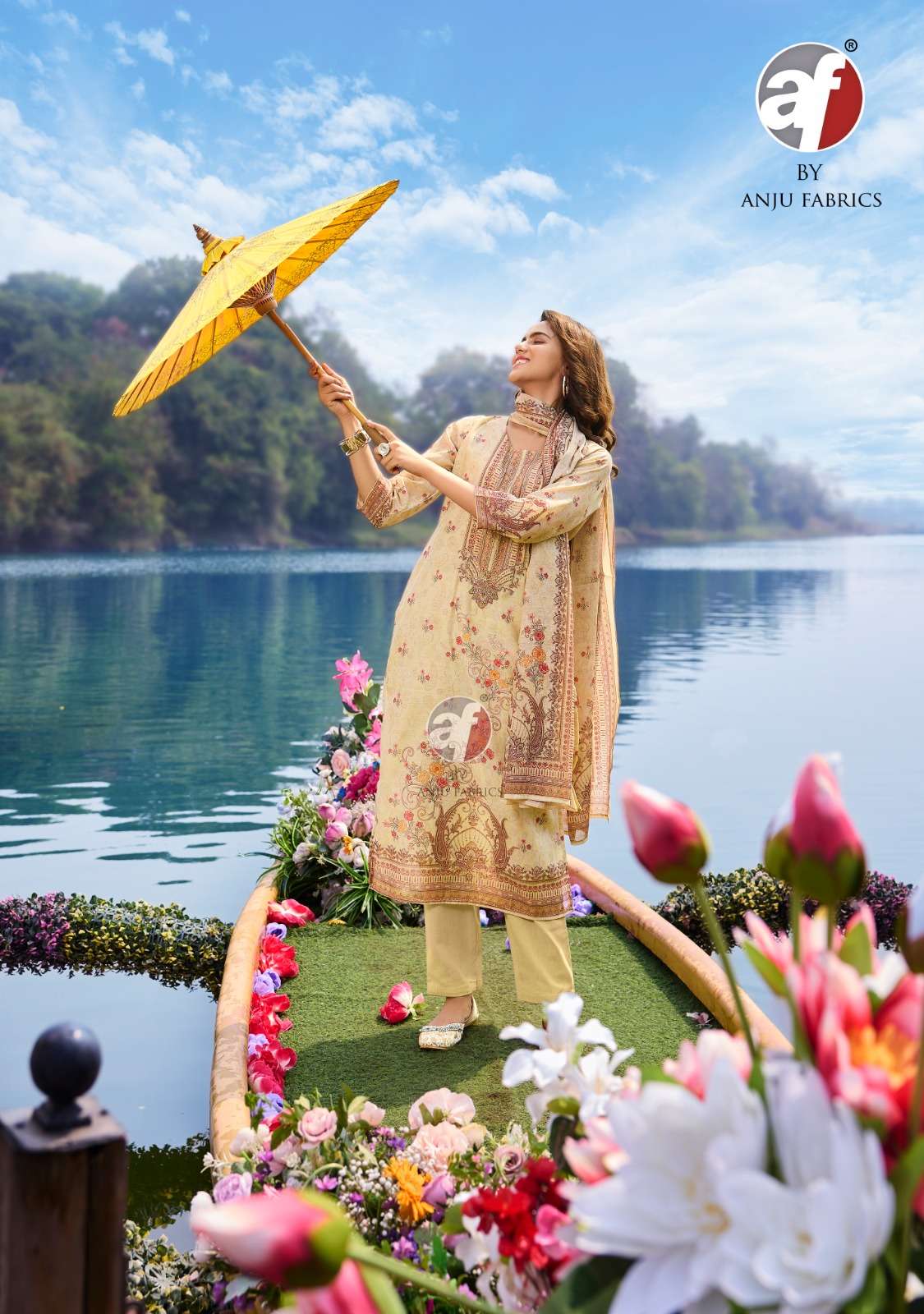 Anju Fabrics Preety Petals vol - 2 Kurti Wholesale catalog