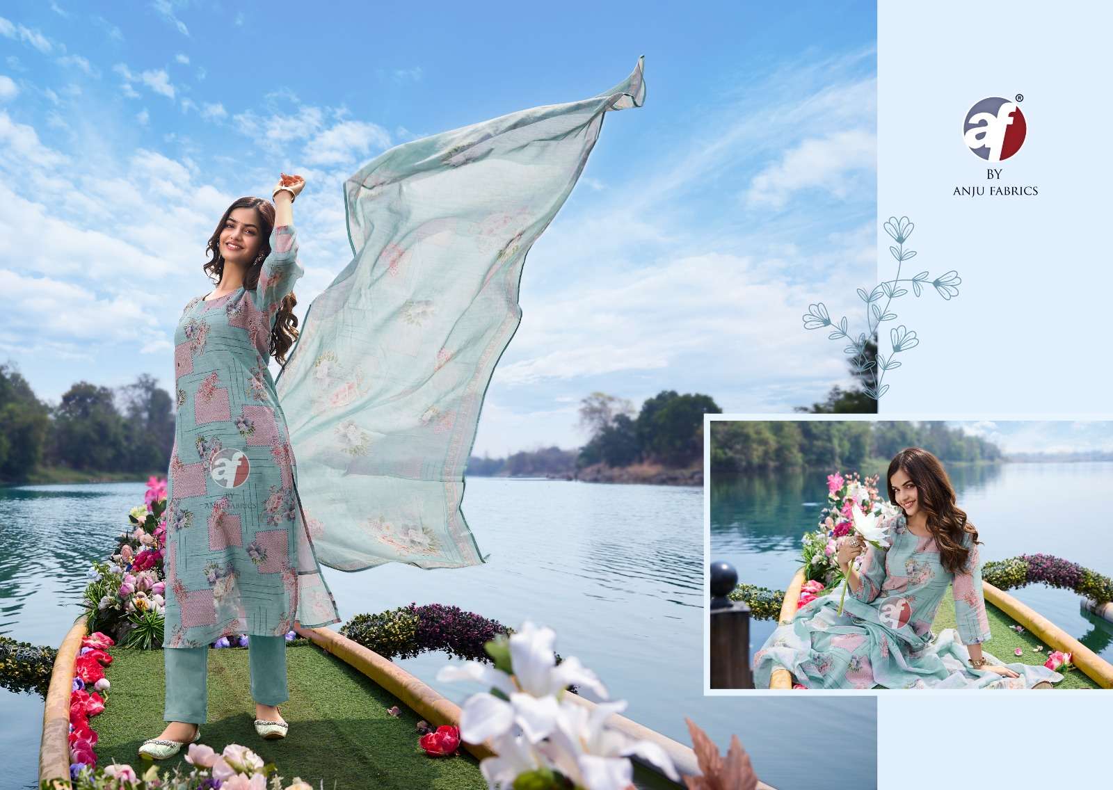 Anju Fabrics Preety Petals vol - 2 Kurti Wholesale catalog