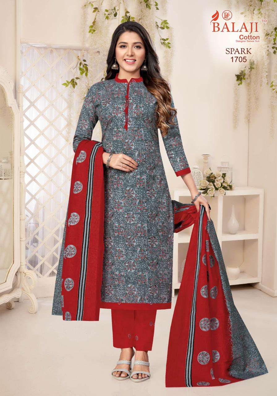 Balaji Spark Vol-17 – Cotton Dress Material Wholesale Catalog