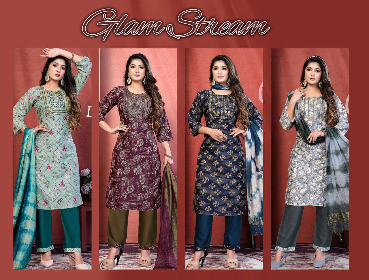 BEAUTY GLAM STREAM VOL.1 Kurti Wholesale catalog