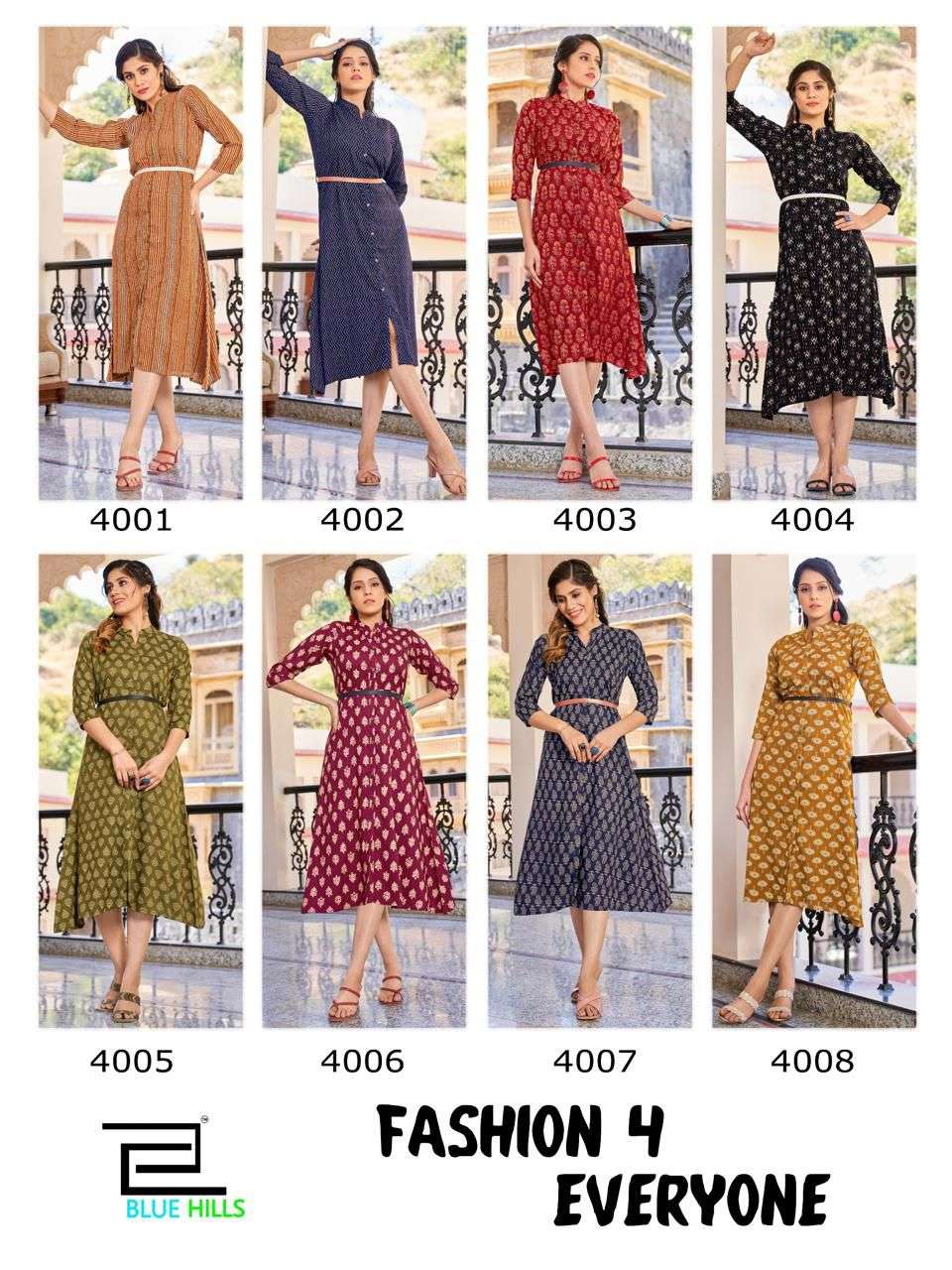 Blue Hills fashion 4 everyone Kurti Wholesale catalog