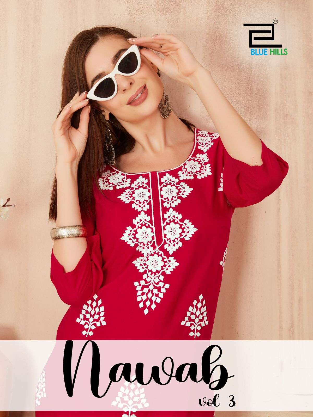 Blue Hills NAWAB vol 3 Kurti Wholesale catalog