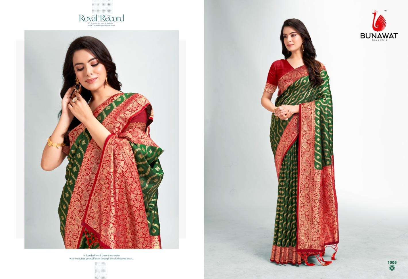 BUNAWAT Adhunik Silk Saree Wholesale catalog