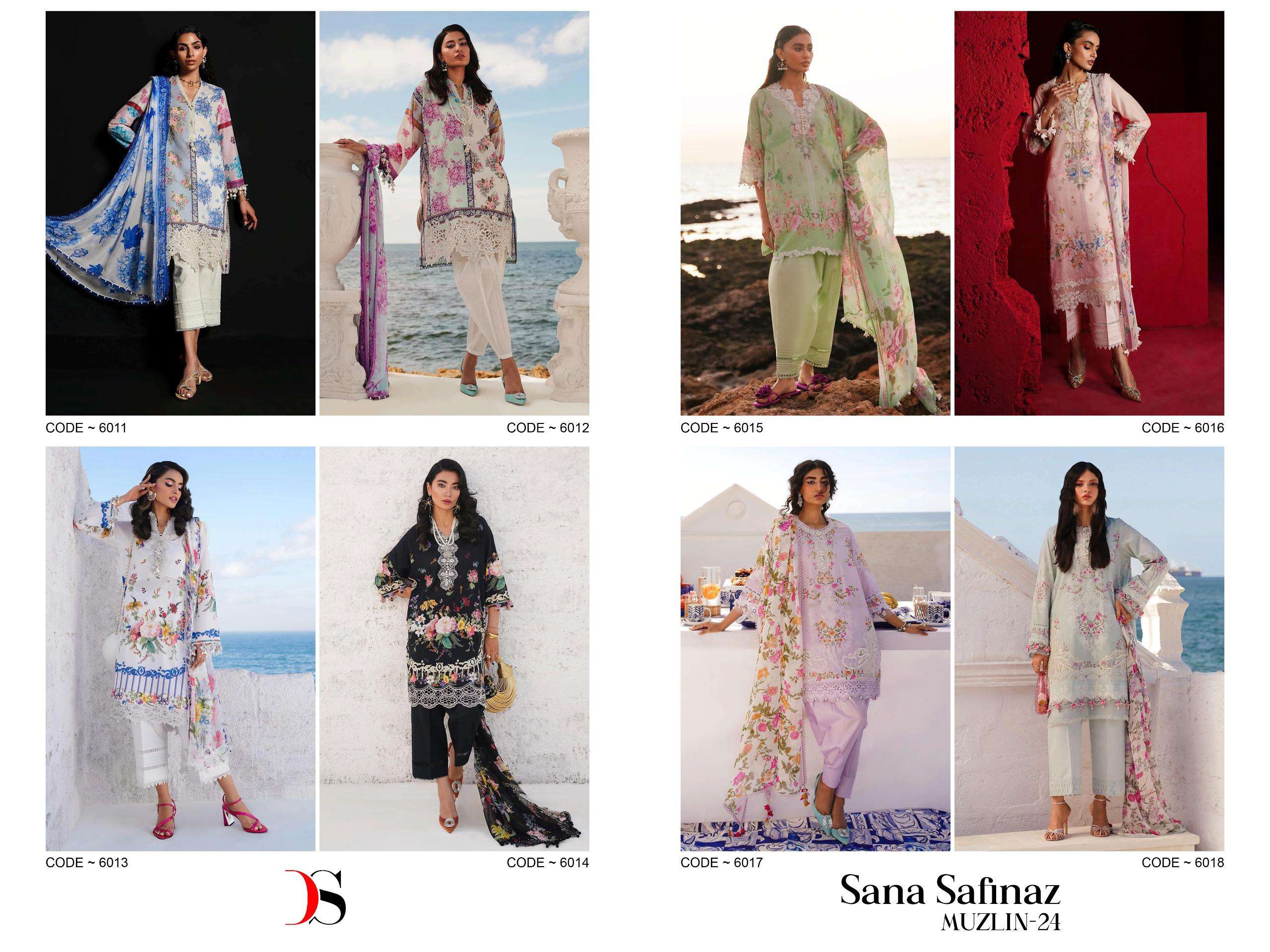 Deepsy Sana Safinaz Muzlin 24 Cotton Dupatta Pakistani Suit Wholesale catalog