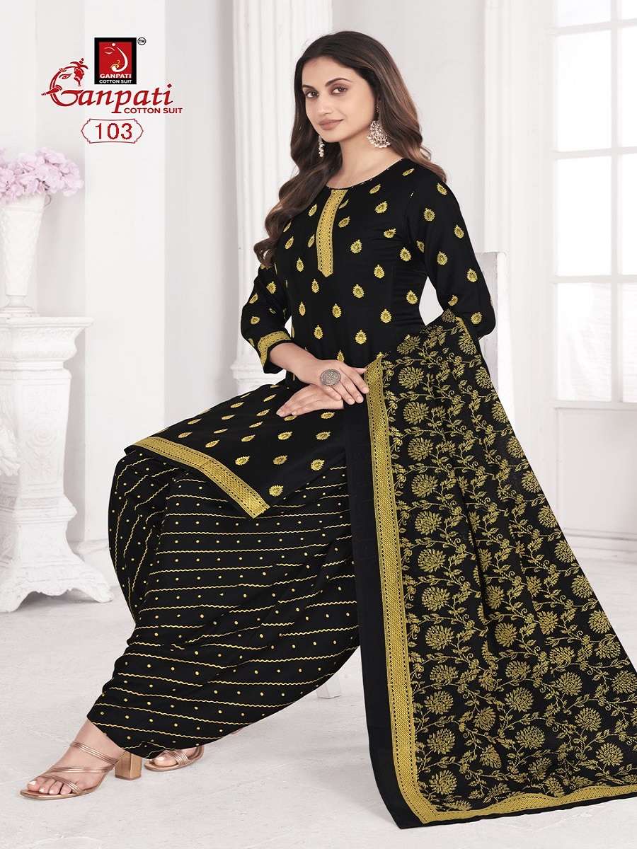 Ganpati Gold And Gold Vol-1 – Dress Material - Wholesale Catalog