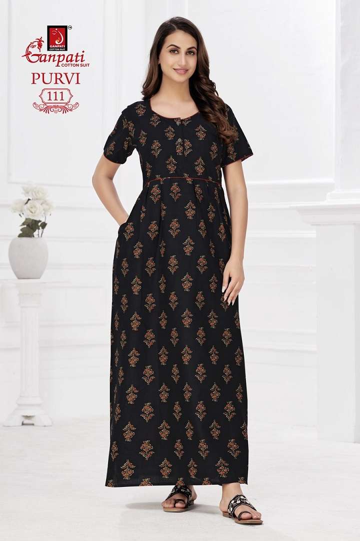 Ganpati Purvi Nighty Vol-1 – Readymade Wholesale Catalog