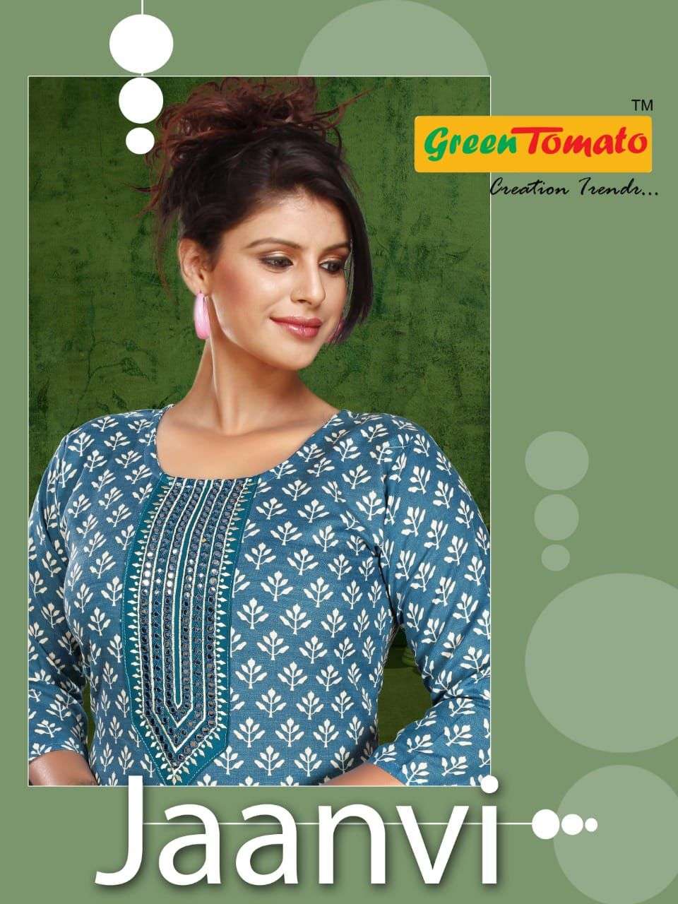 GREEN TOMATO Jaanvi Kurti Wholesale catalog