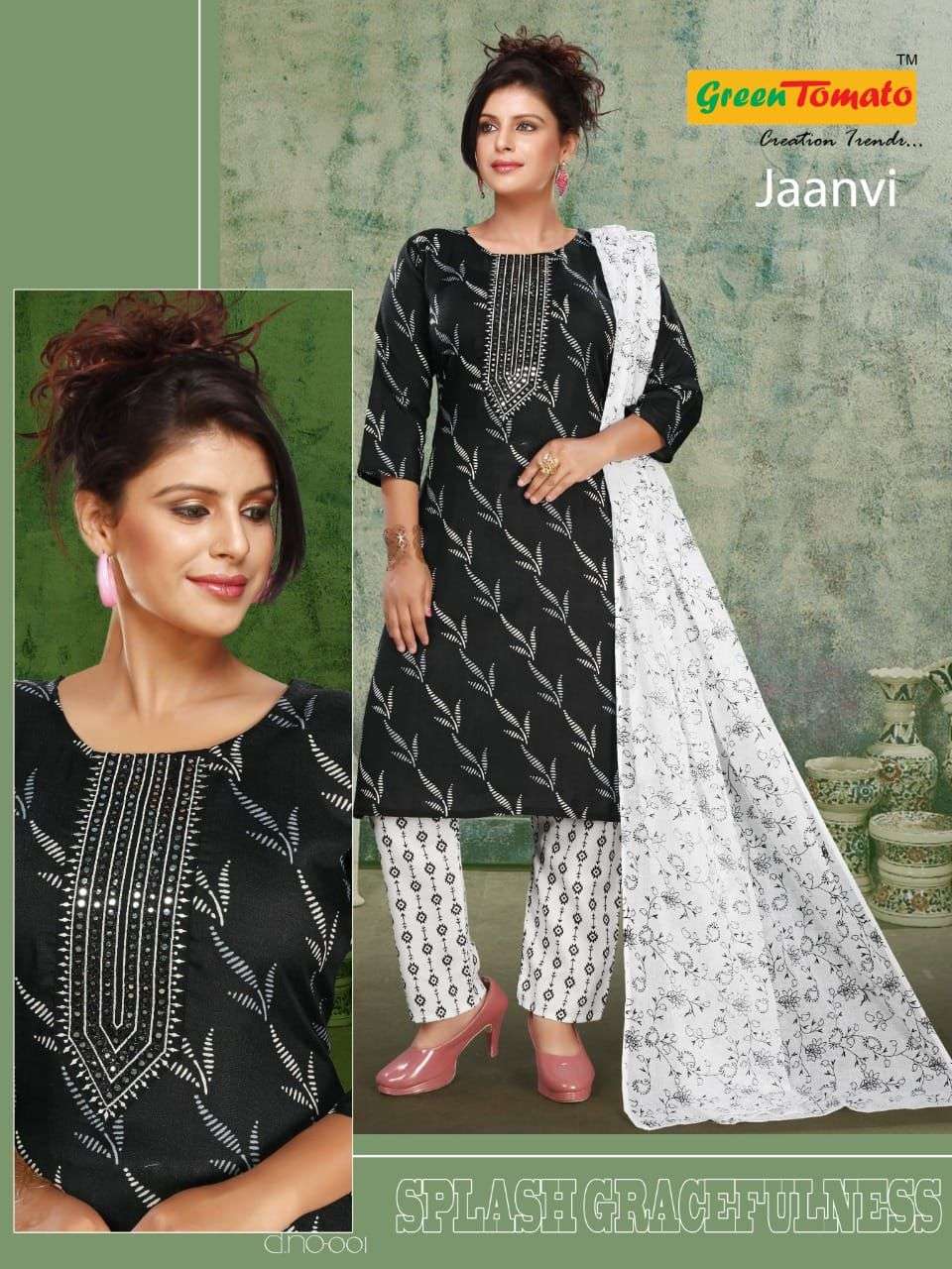 GREEN TOMATO Jaanvi Kurti Wholesale catalog